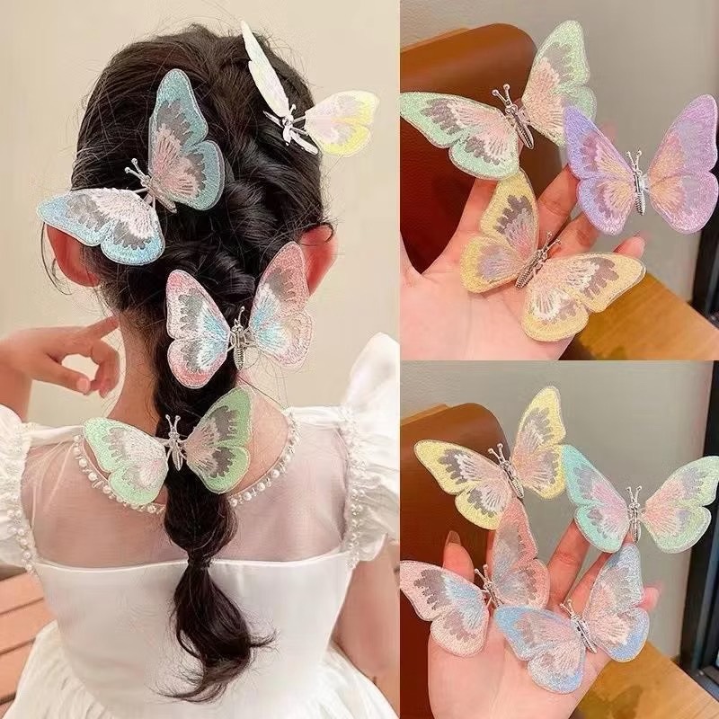 KẸP TÓC BƯỚM TIỂU THƯ NHIỀU MÀU (2)