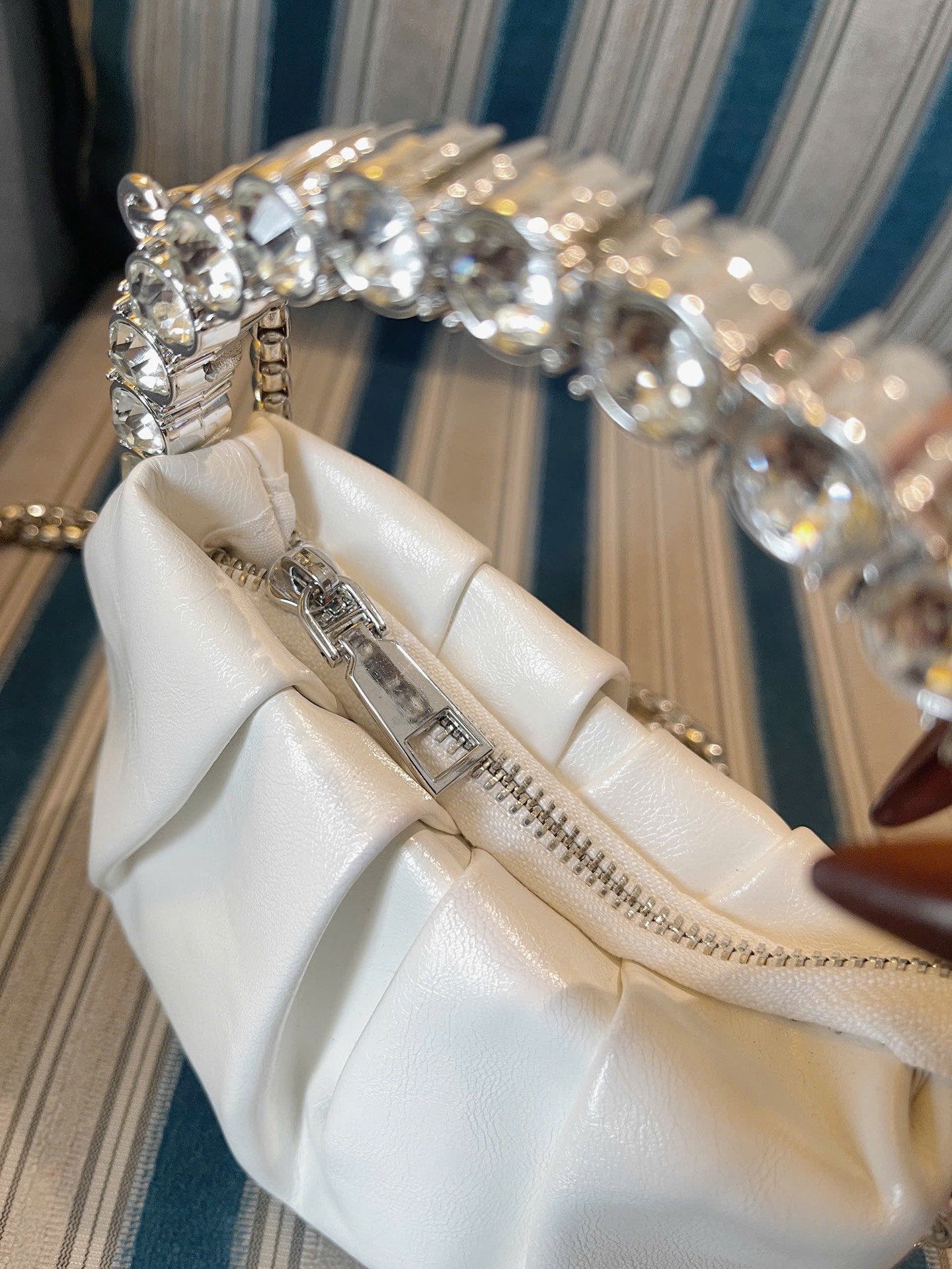 TÚI MINI RÚM KIỀNG QUAI ĐÁ SIÊU XINH 15CM (15)