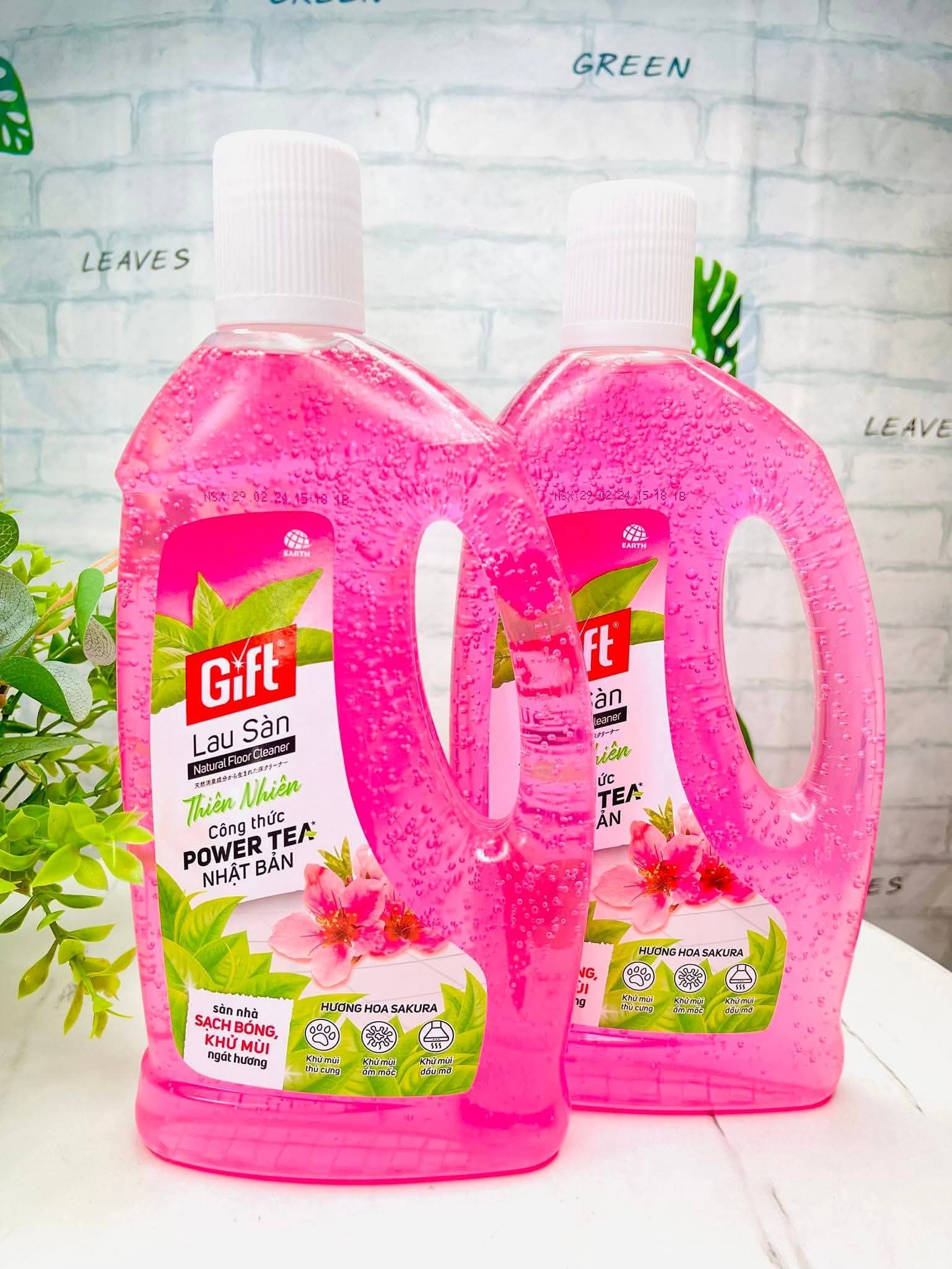 NƯỚC LAU SÀN CHÍNH HÃNG GIFT 1 LÍT CÔNG NGHỆ NHẬT BẢN CỰC THƠM (2) '