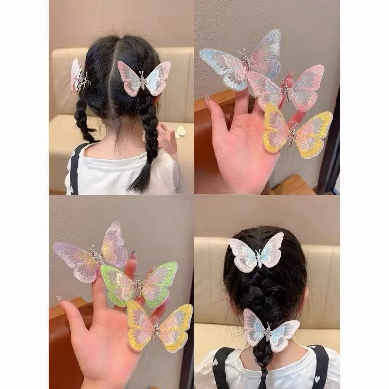 KẸP TÓC BƯỚM TIỂU THƯ NHIỀU MÀU (2)