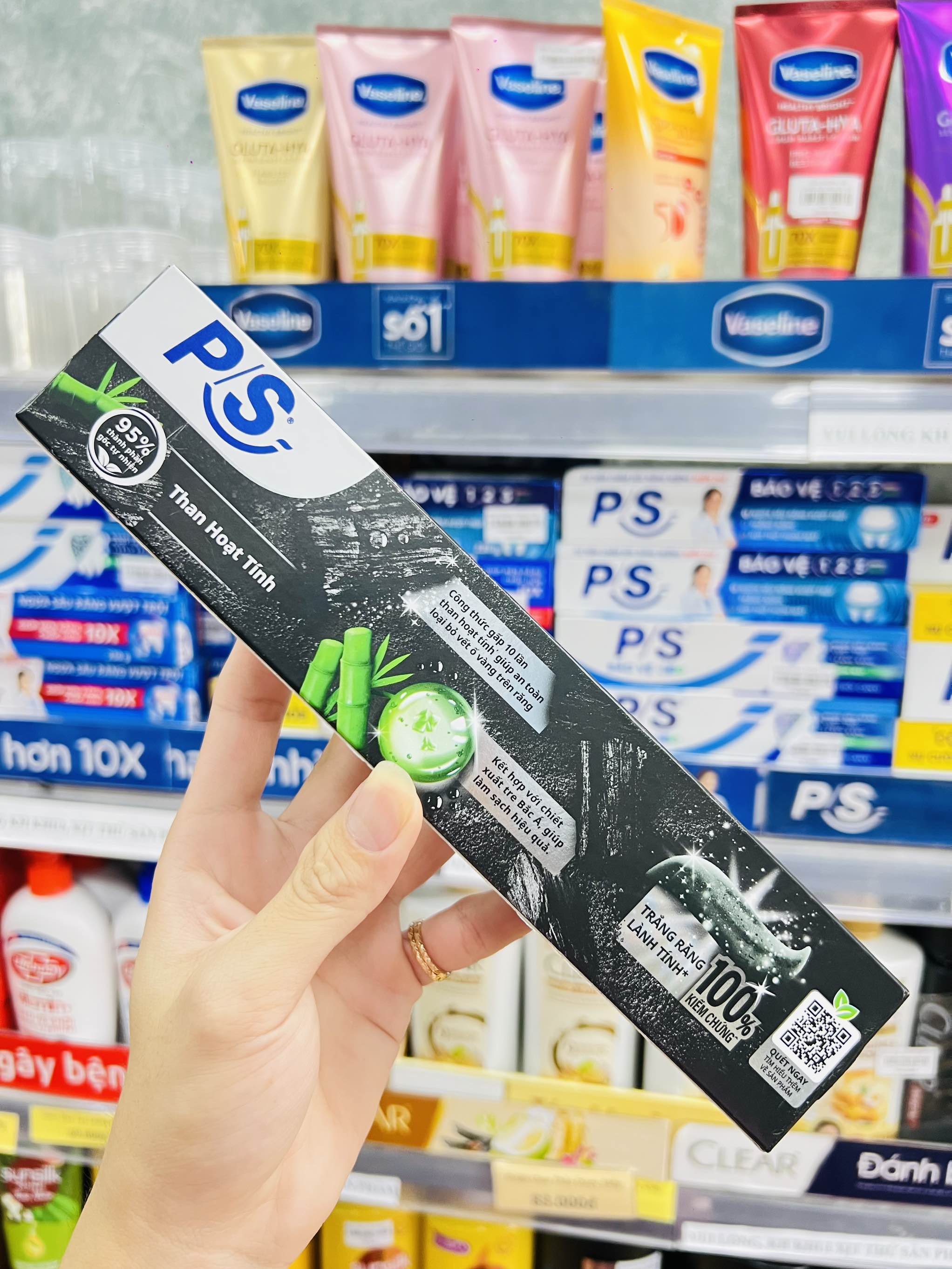 KEM ĐÁNH RĂNG P/S 230g THAN TRE HOẠT TÍNH