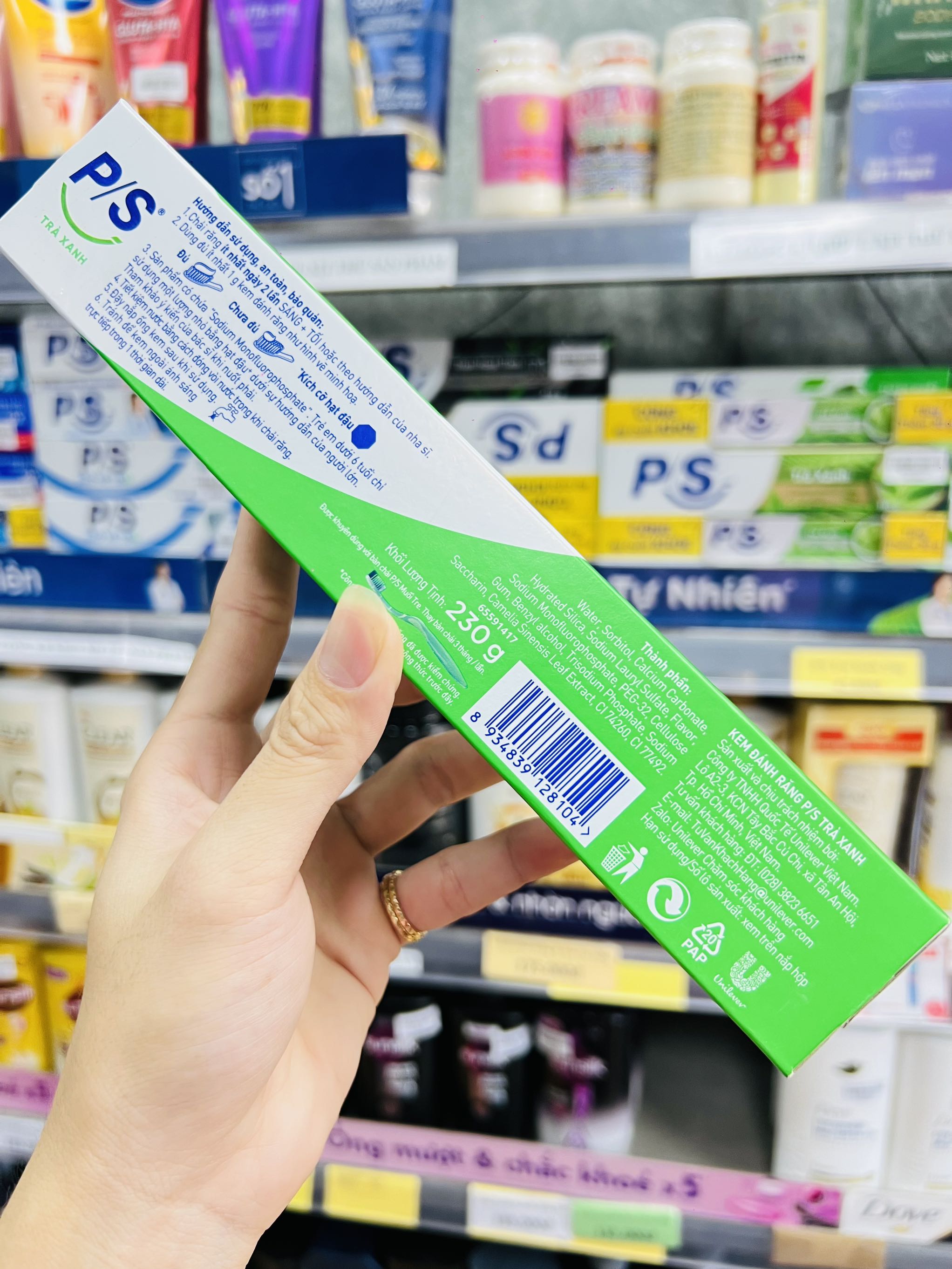 KEM ĐÁNH RĂNG P/S 230g TRÀ XANH