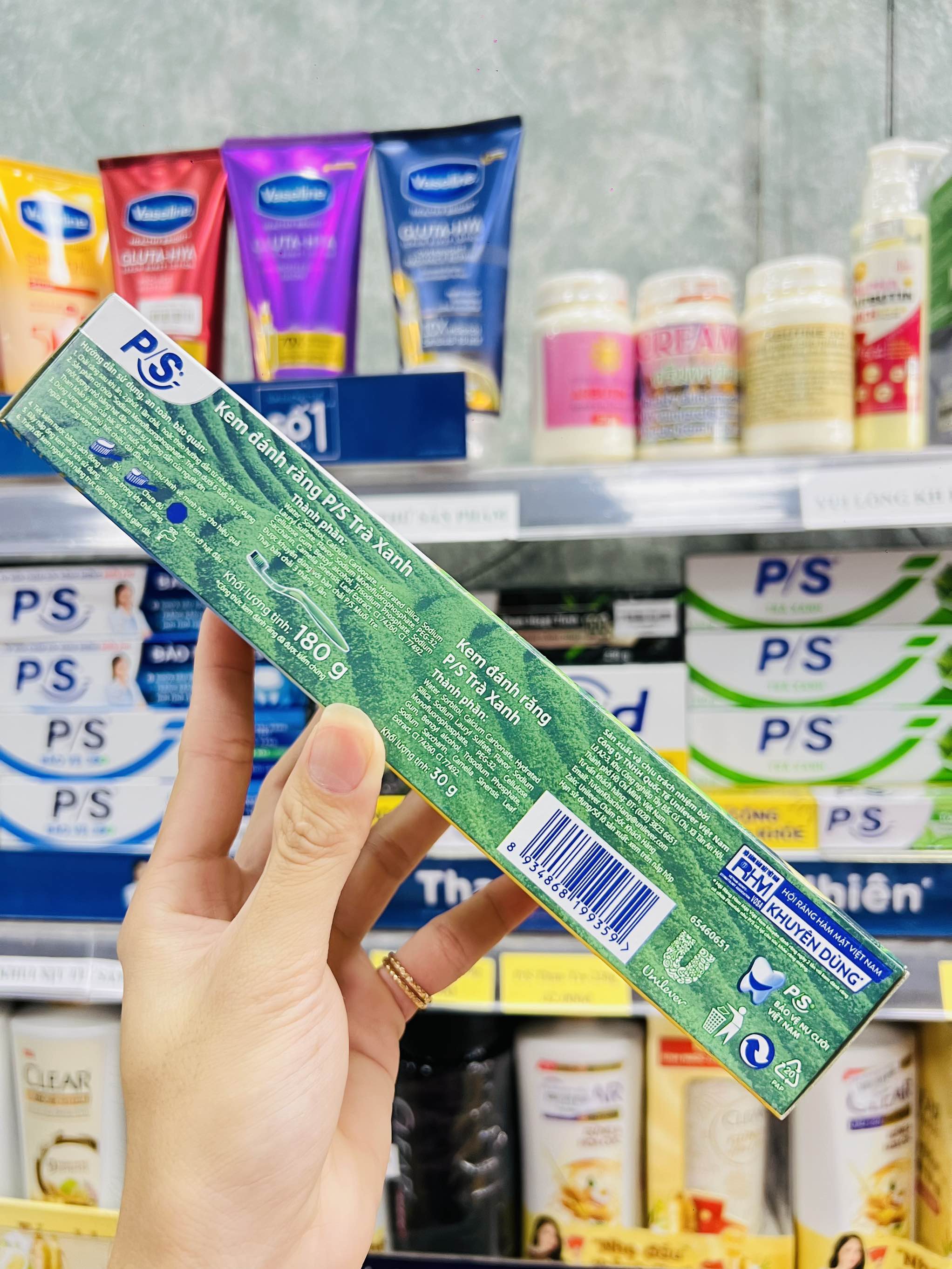 'KEM ĐÁNH RĂNG P/S TRÀ XANH 180g CHÍNH HÃNG ( KO ÁP DỤNG CT GIẢM 10% CỦA TTĐ) (2)'