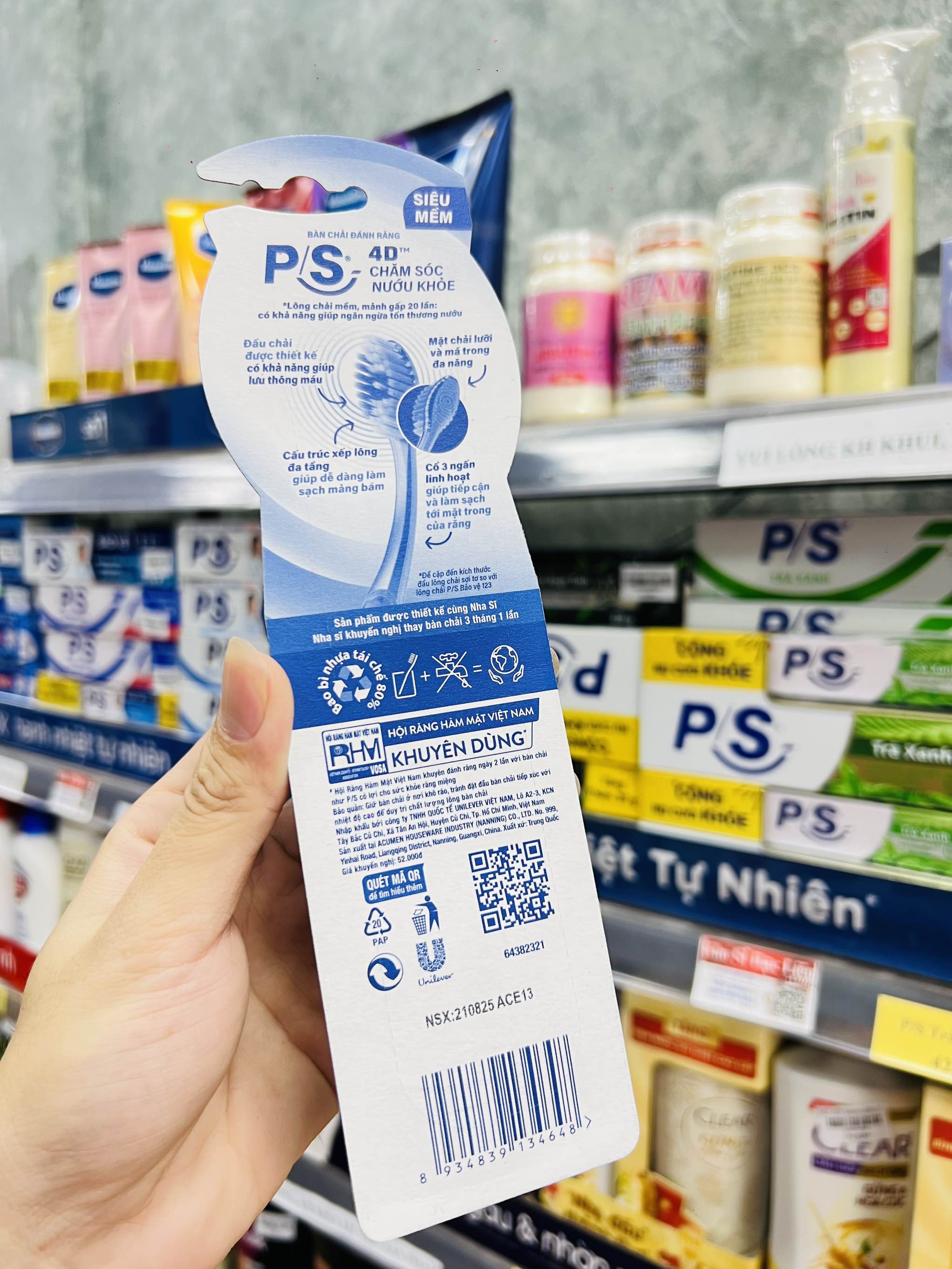 BÀN CHẢI ĐÁNH RĂNG P/S 20X 4D