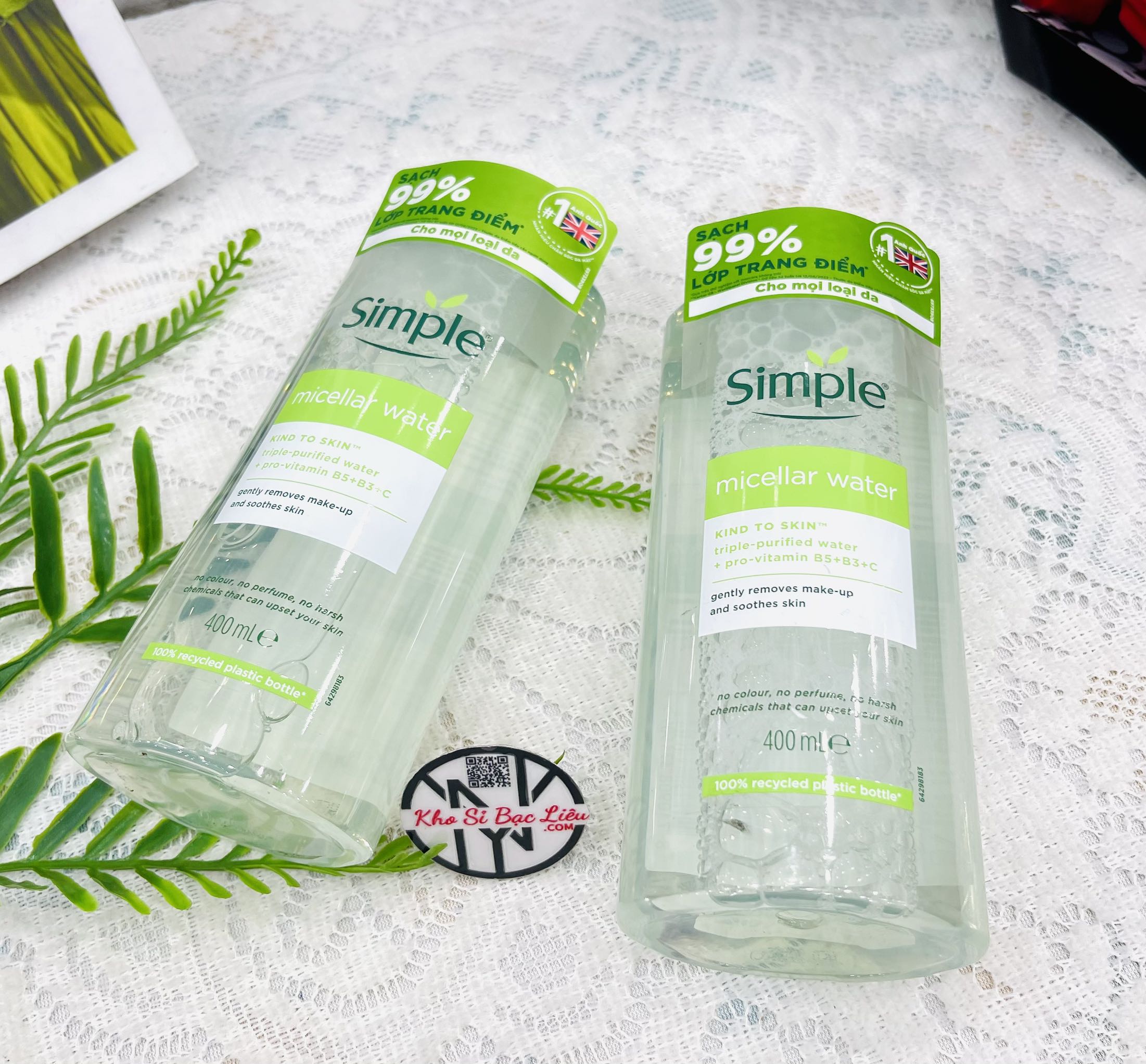 KM NƯỚC TẨY TRANG SIMPLE LỚN 400ML XỊN (10) '