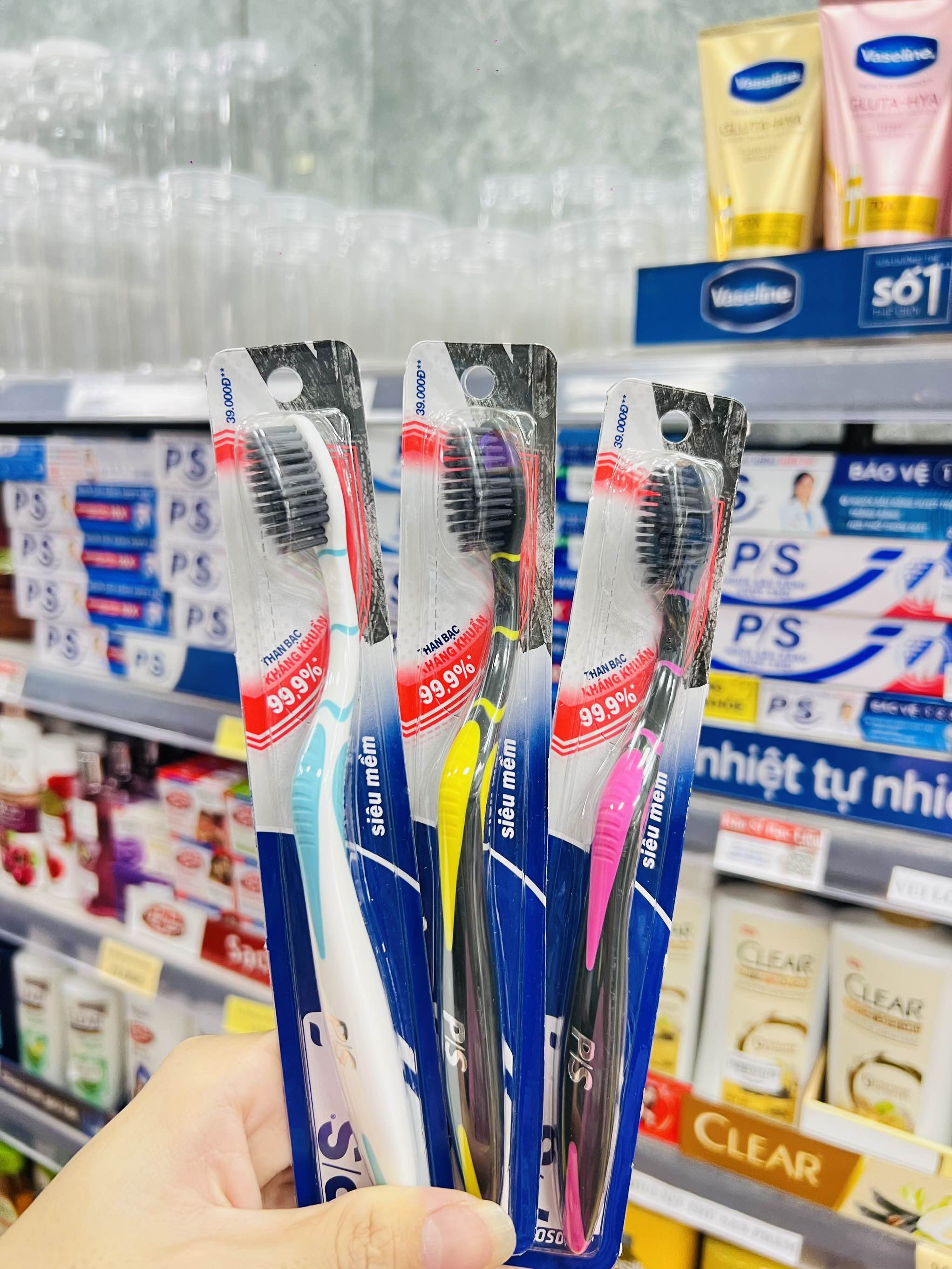 BÀN CHẢI ĐÁNH RĂNG P/S THAN BẠC