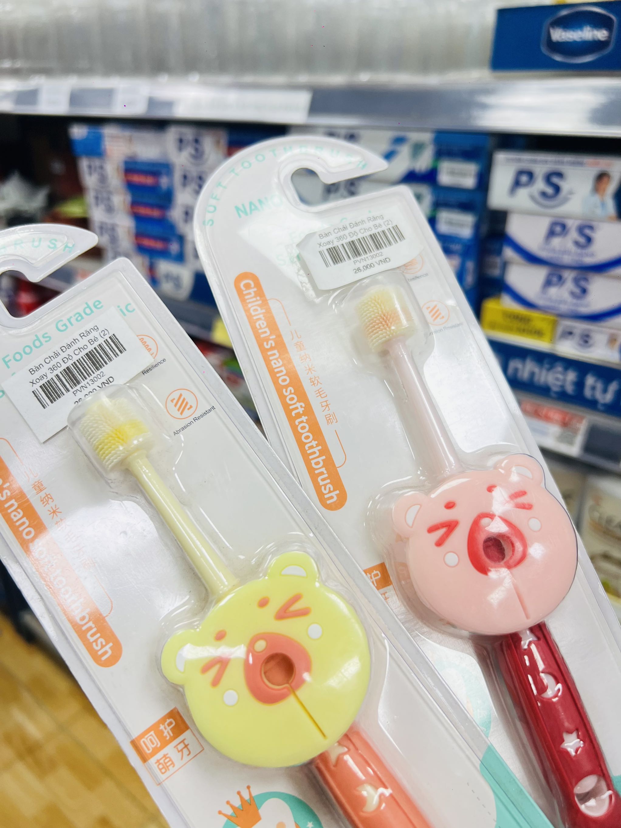Bàn Chải Đánh Răng Xoay 360 Độ Cho Bé (2)