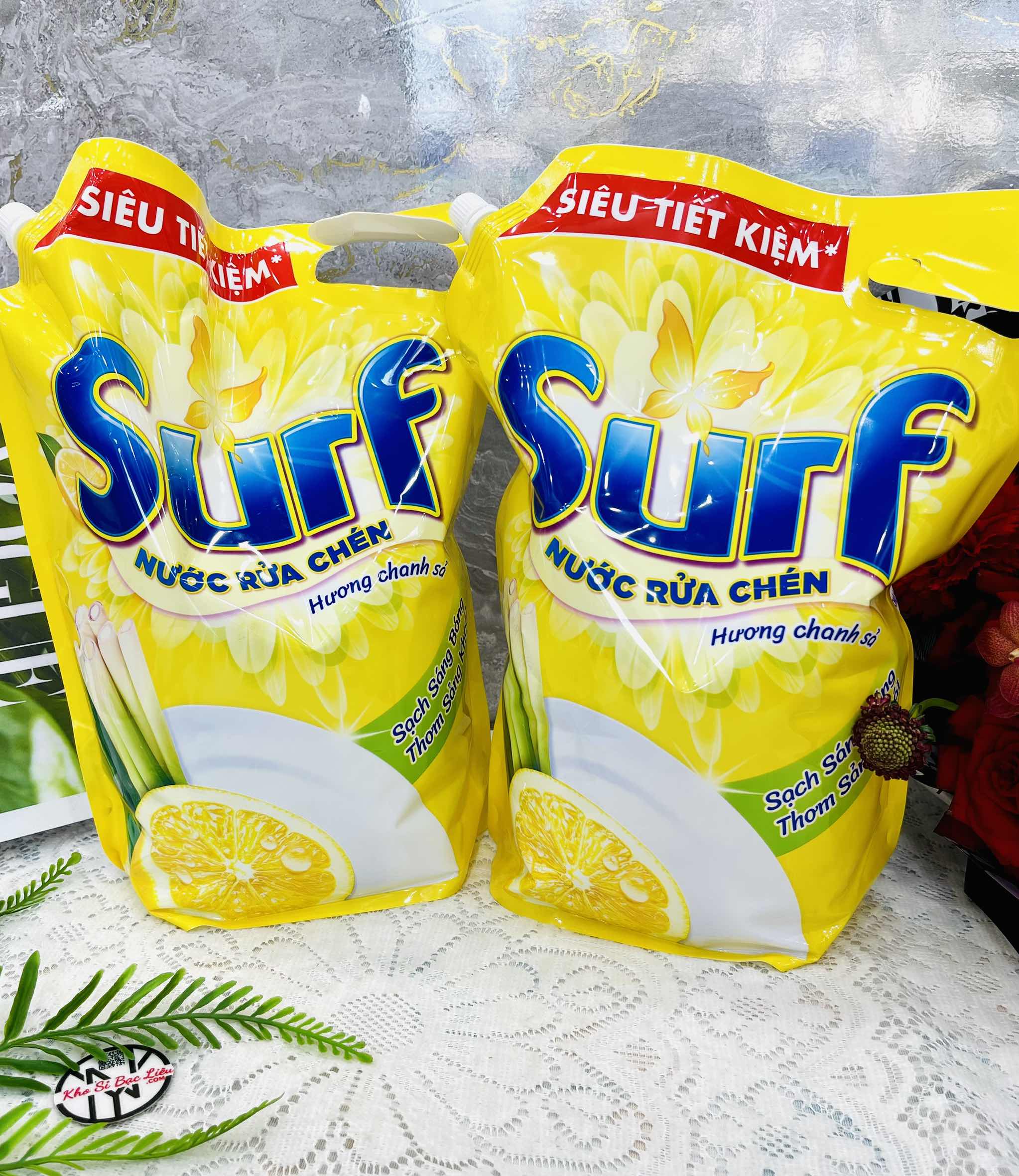 TÚI NƯỚC RỬA CHÉN SURF 3.2kg HƯƠNG CHANH SẢ CHÍNH HÃNG ( Ko áp dụng cho giảm 10%) (4) '