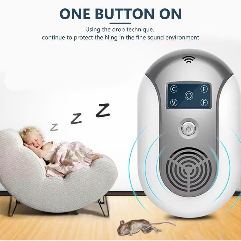 Máy Đuổi Chuột Dán Côn Trùng Cực Hiệu Quả Bằng Tần Số 30-60KHz (14)