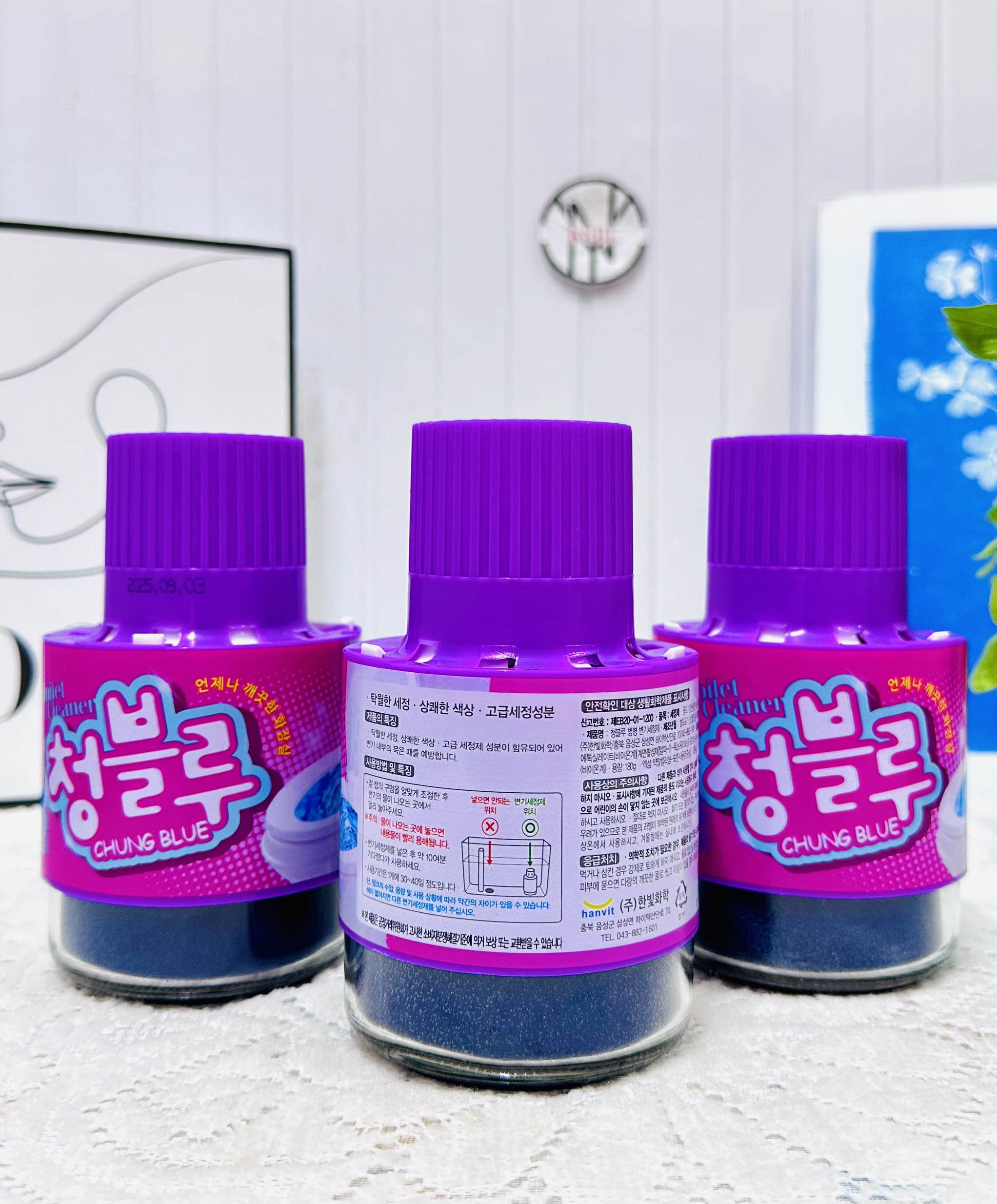 CỐC THẢ BỒN CẦU CHUNG BLUE HANVIT CHÍNH HÃNG 180g (3)