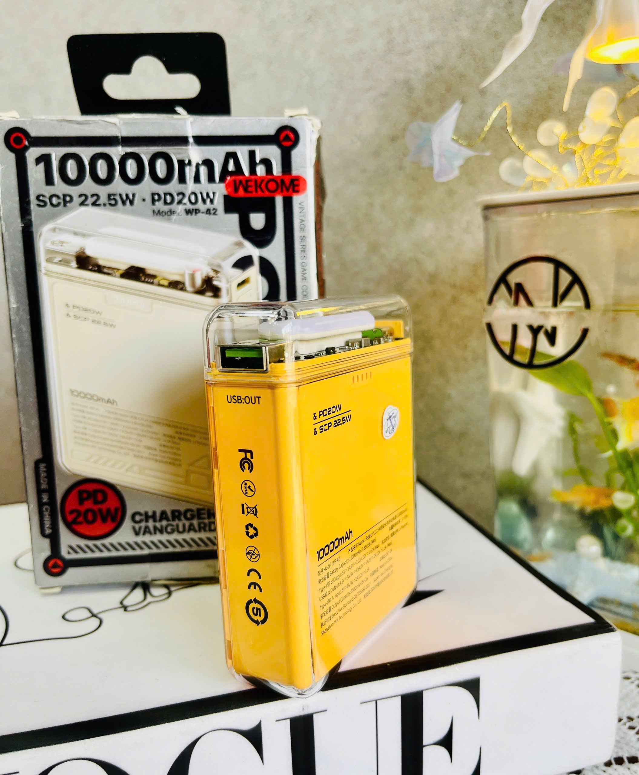 PIN SẠC DỰ PHÒNG 22.5W WP-42 WEKOME CHÍNH HÃNG 10.000mah