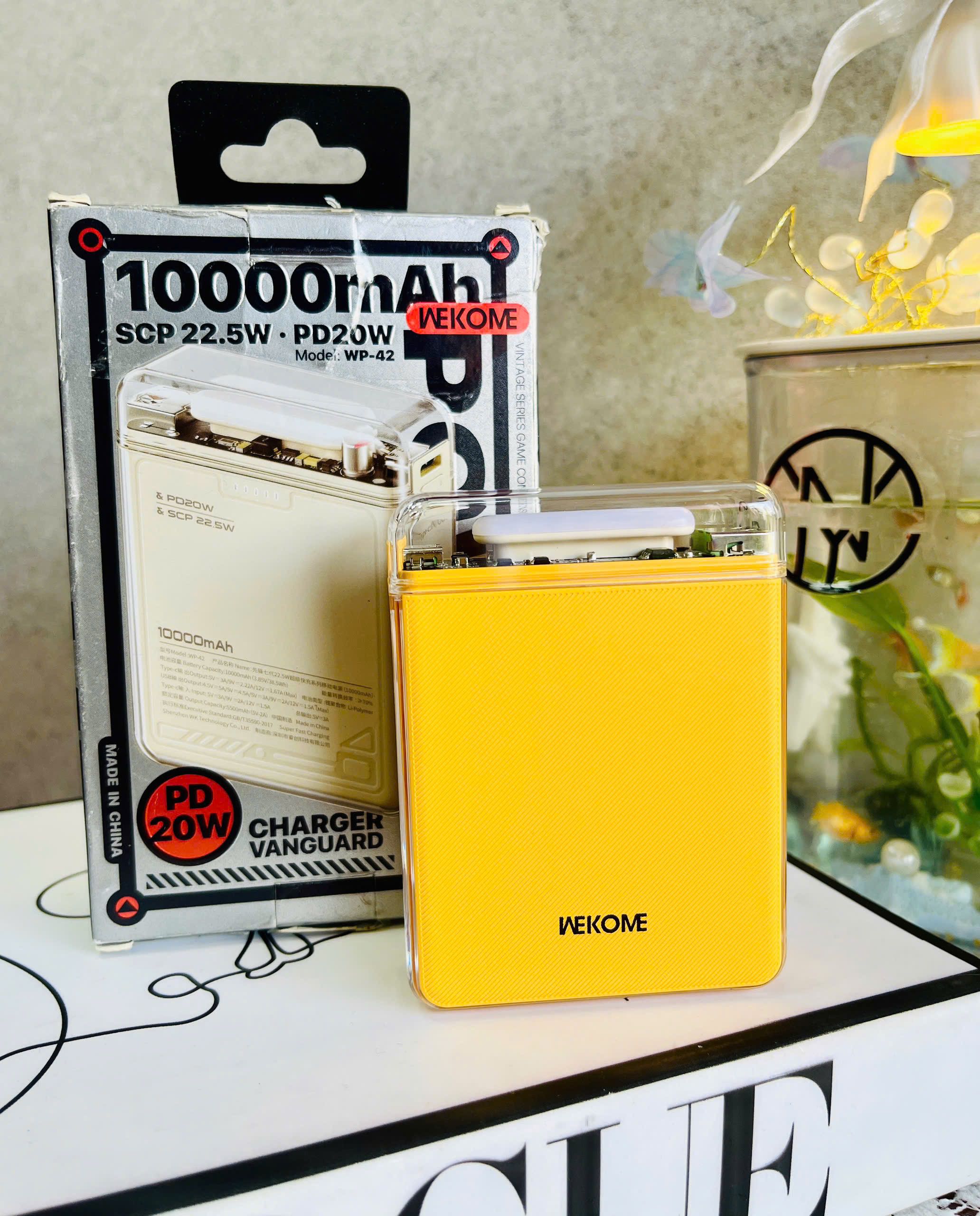 PIN SẠC DỰ PHÒNG 22.5W WP-42 WEKOME CHÍNH HÃNG 10.000mah