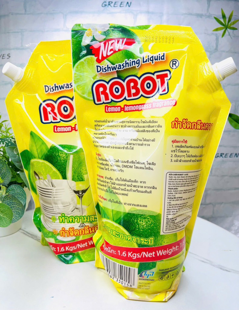 KM TÚI NƯỚC RỬA CHÉN ROBOT LỚN 1.6kg LOẠI 1 CHÍNH HÃNG (2)
