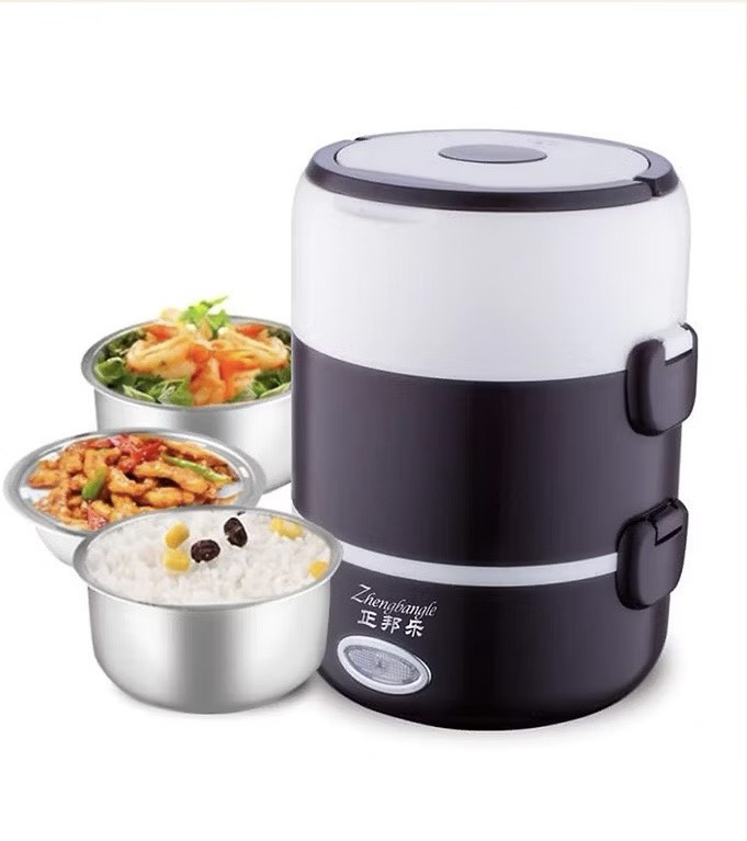 HỘP CƠM HÂM NÓNG 3 NGĂN , SỬ DỤNG ĐIỆN HÂM NÓNG THỨC ĂN (10)