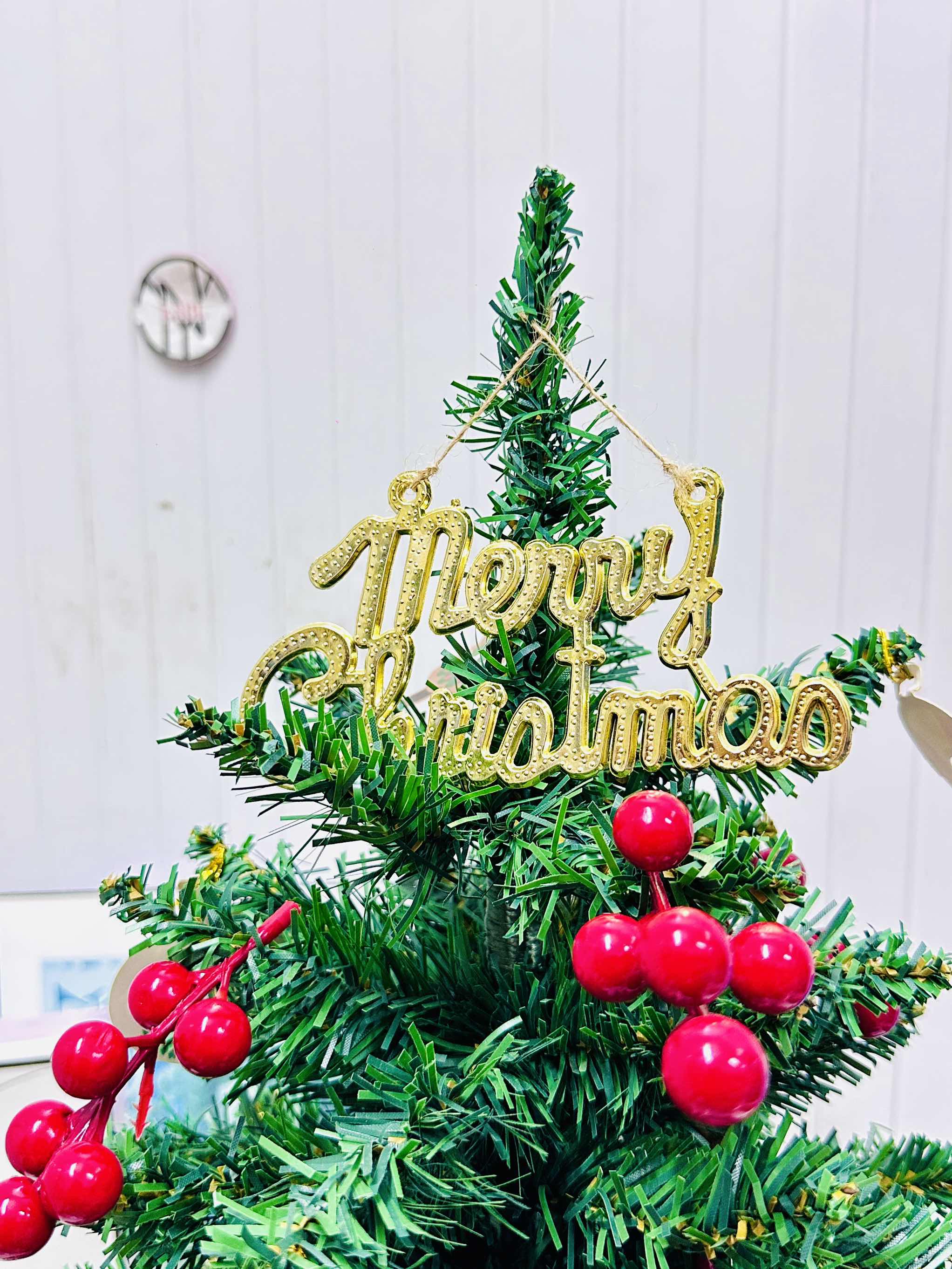 Cây Thông Noel 60cm Kèm Phụ Kiện Đèn Led Mẫu Mới