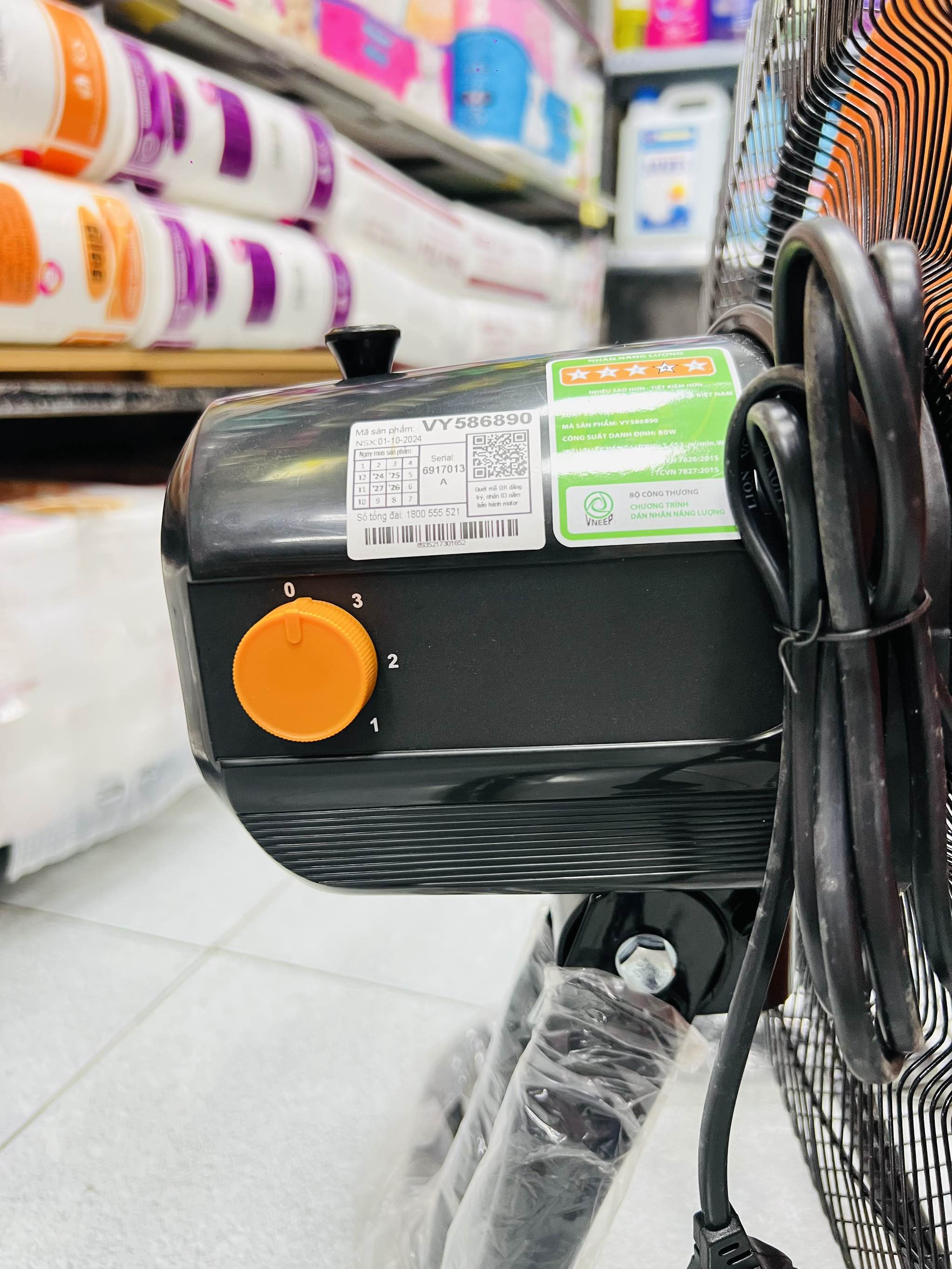 QUẠT SÀN ASIA CHÍNH HÃNG 80W SIZE 45cm ( BH 2 NĂM) (30) '