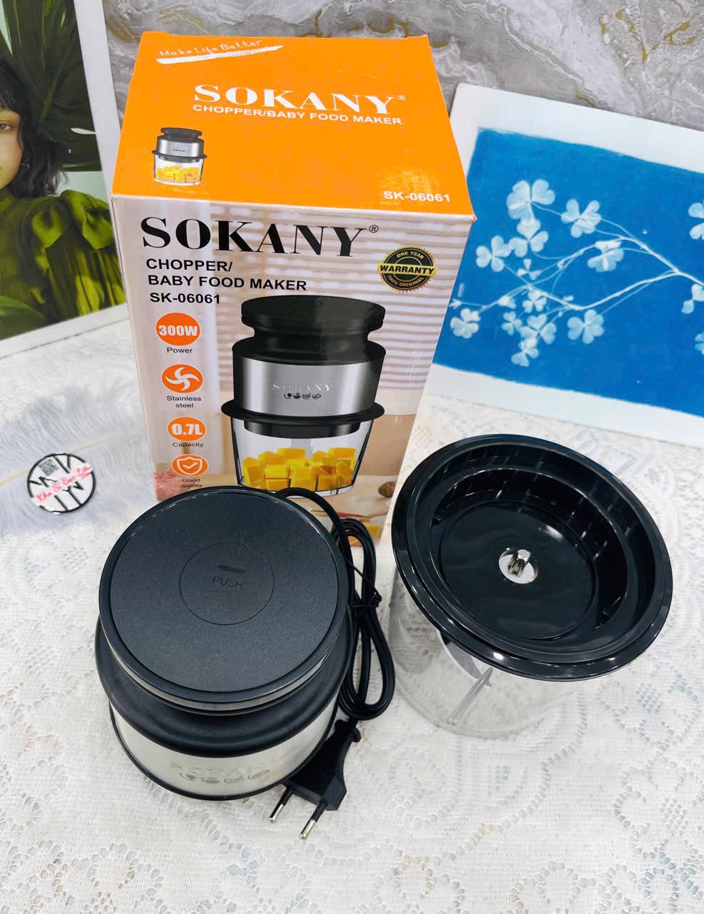 Máy Xay Thực Phẩm Cho Bé Sokany Sk-06061 Công Suất 300W Dung Tích 0,7L (15)