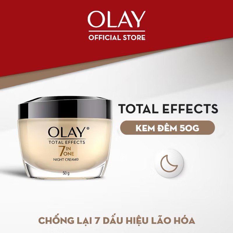 OLAY KEM DƯỠNG DA BAN ĐÊM TOTAL EFFECTS 50g (12)