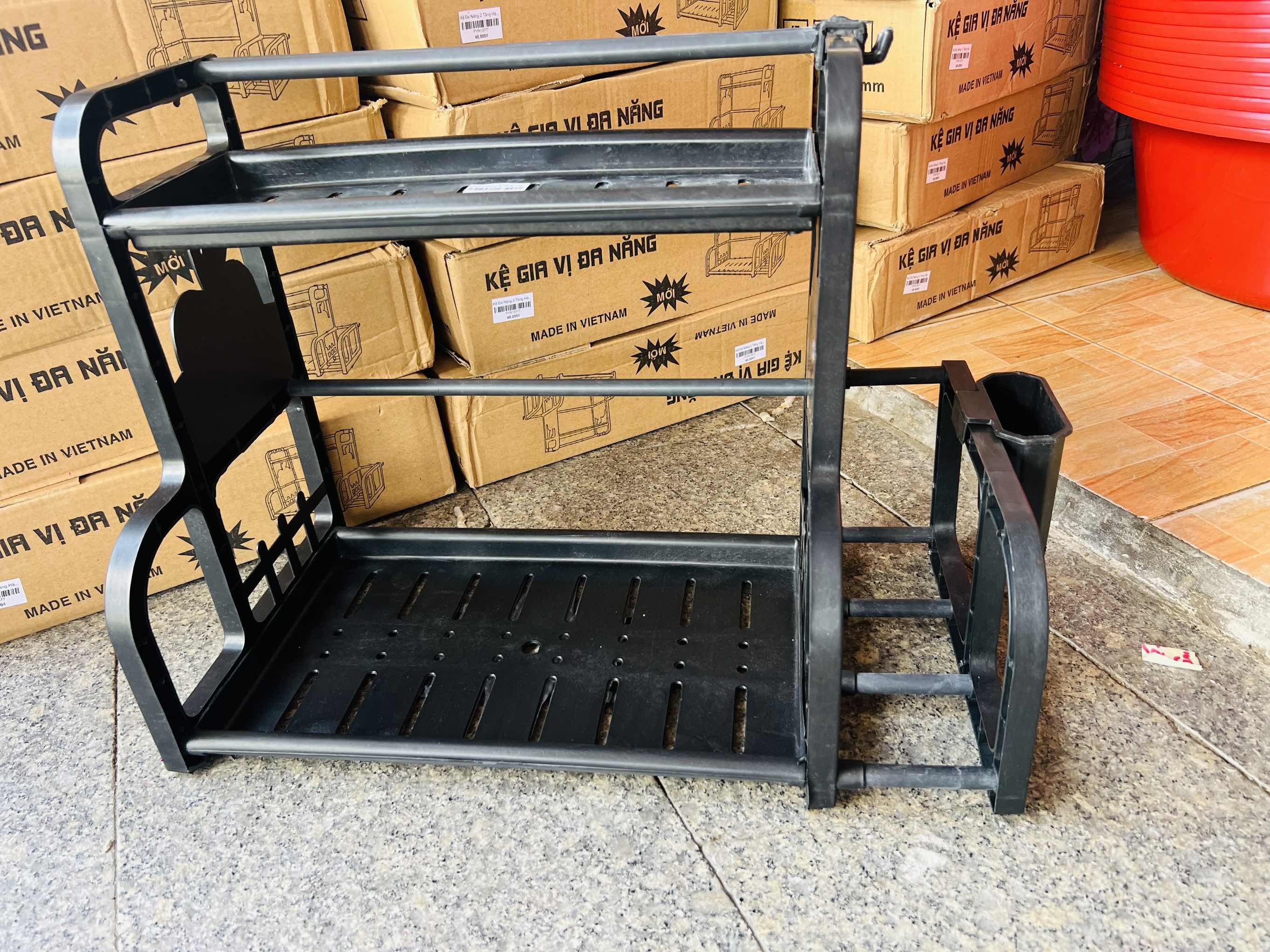 Kệ Đa Năng 2 Tầng Hàng Việt Nam Full Box Để Gia Vị (4)