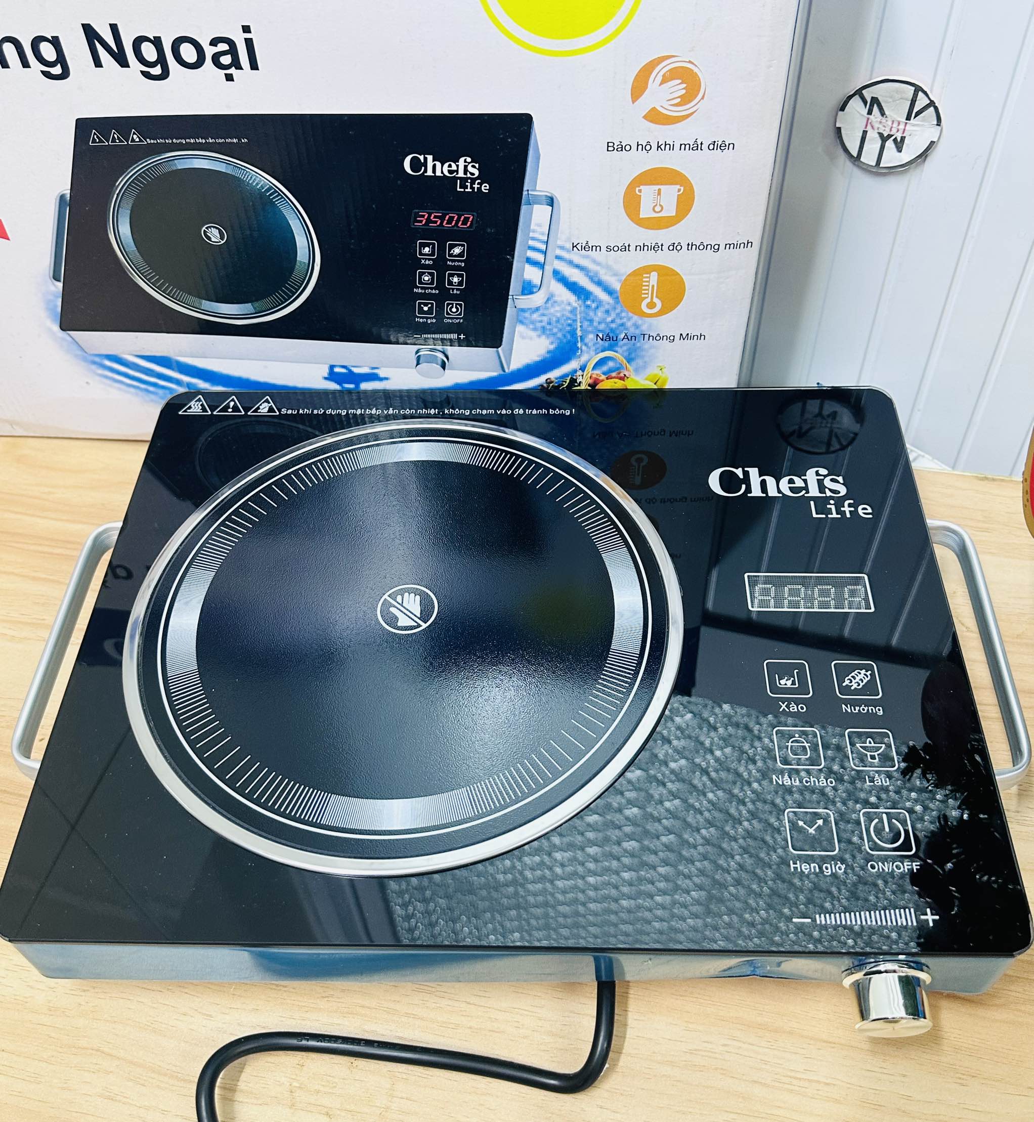 BẾP HỒNG NGOẠI CHEFS ĐEN DÙNG MỌI LOẠI NỒI (20)