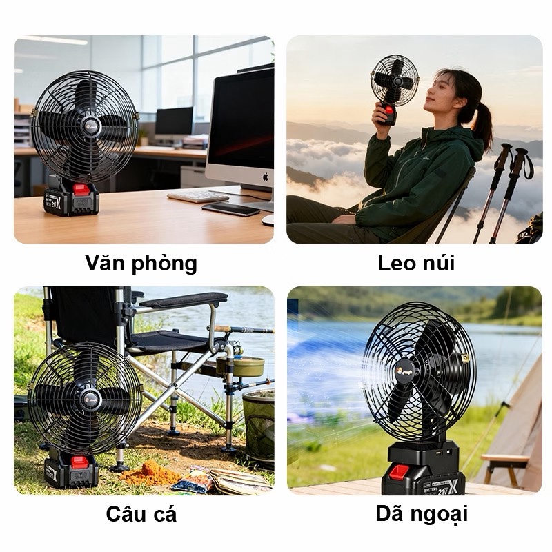 QUẠT LỒNG SẮT DÙNG CHÂN PIN PHỔ THÔNG CÓ XOAY LOẠI 1 (15)