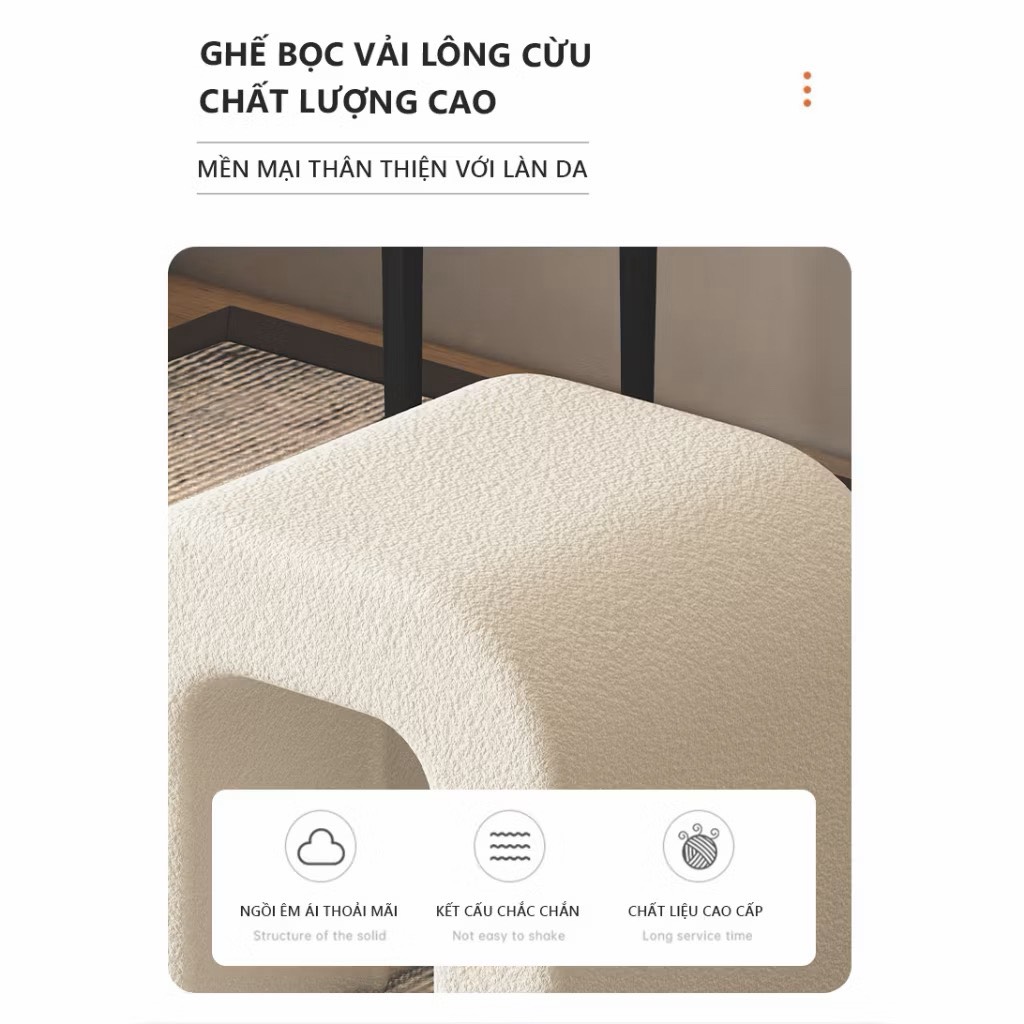 GHẾ ĐÔN, GHẾ CHỮ U ĐỂ PHÒNG KHÁCH, BÀN TRANG ĐIỂM, SPA (10)