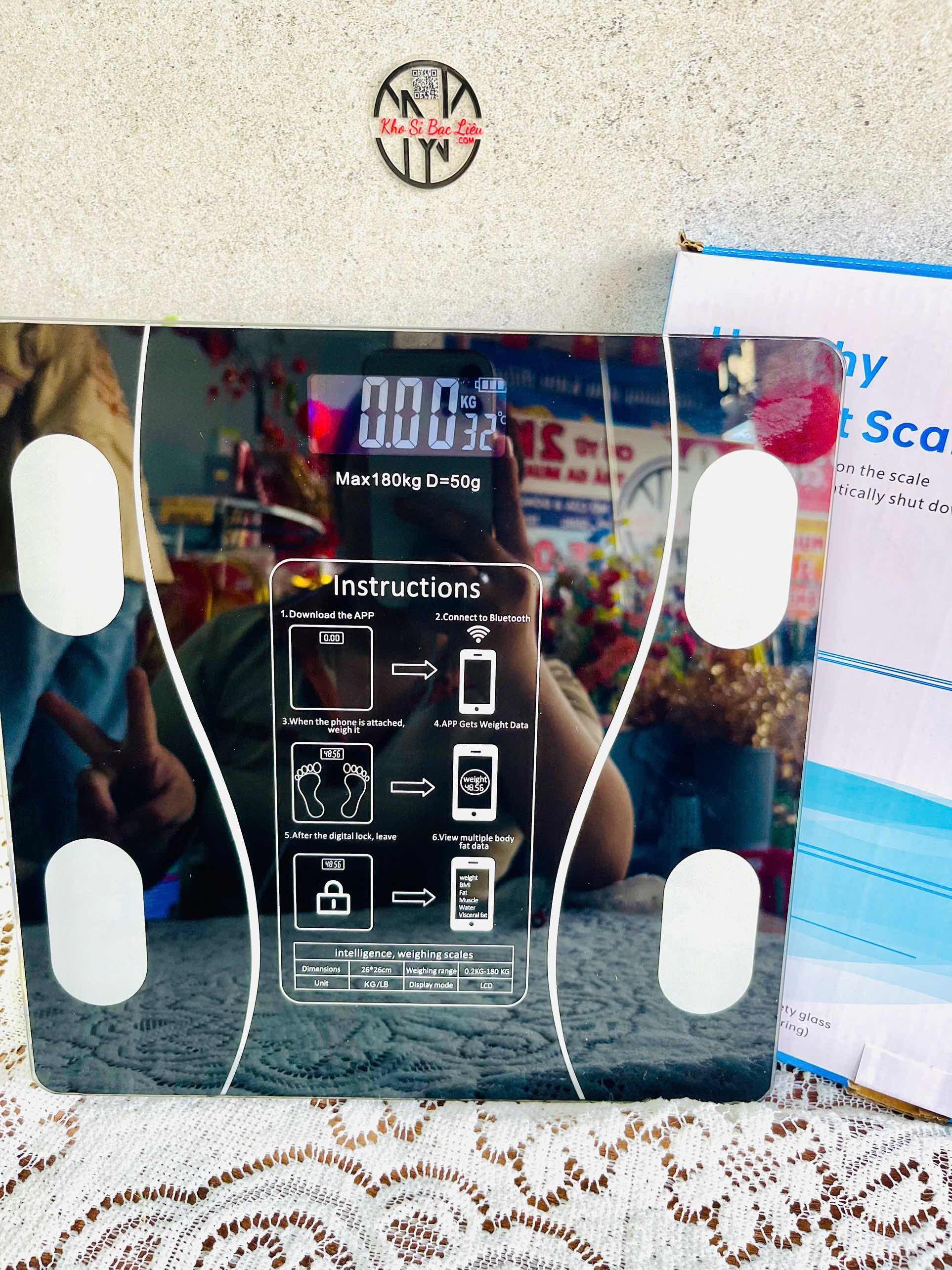Cân Điện Tử Bluetooth Kết Nối APP Điện Thoại Sài Pin (7)