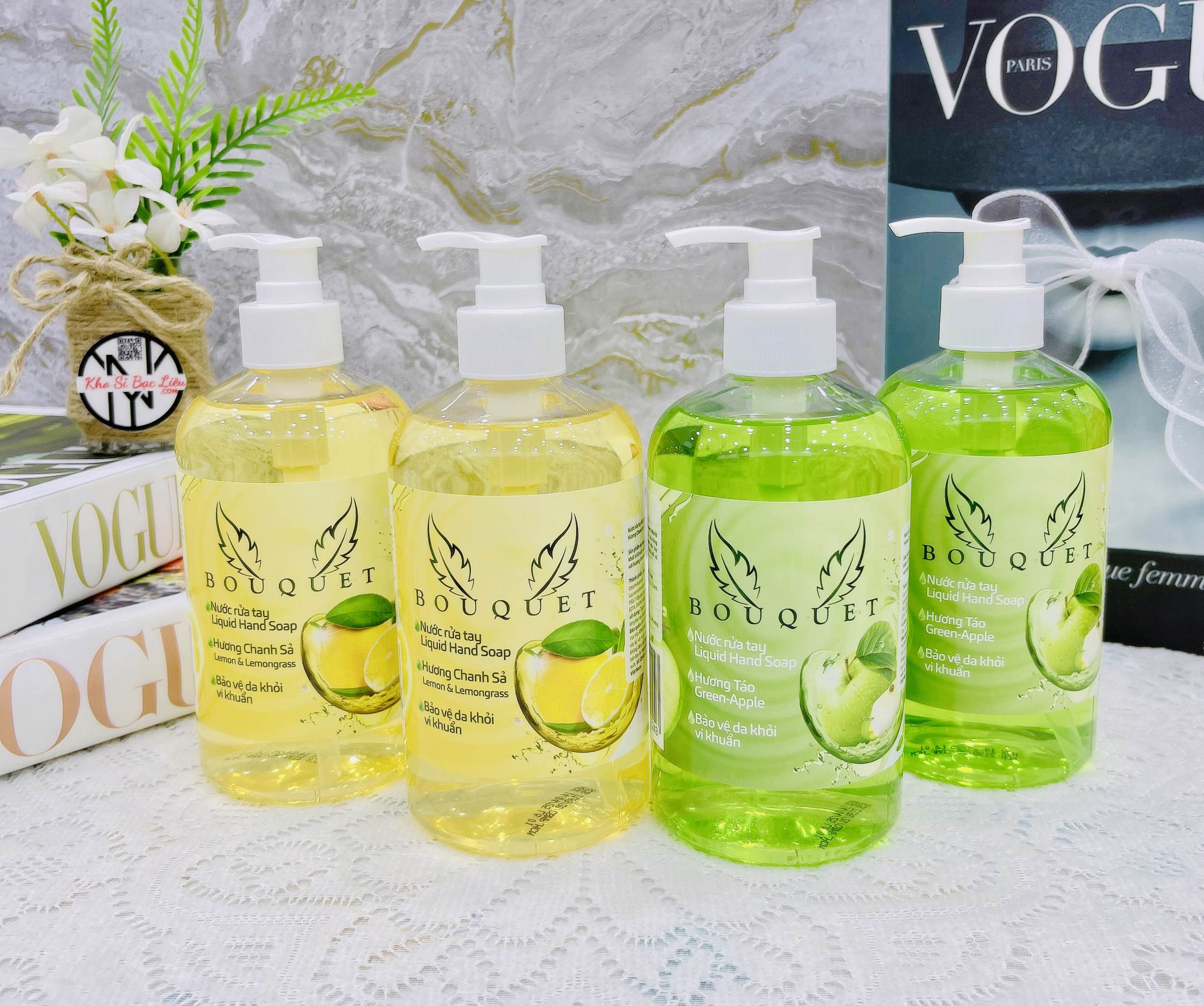 Nước Rửa Tay BouQuet 500ml Chính Hãng Bảo Vệ Da Khởi Vi Khuẩn (3)