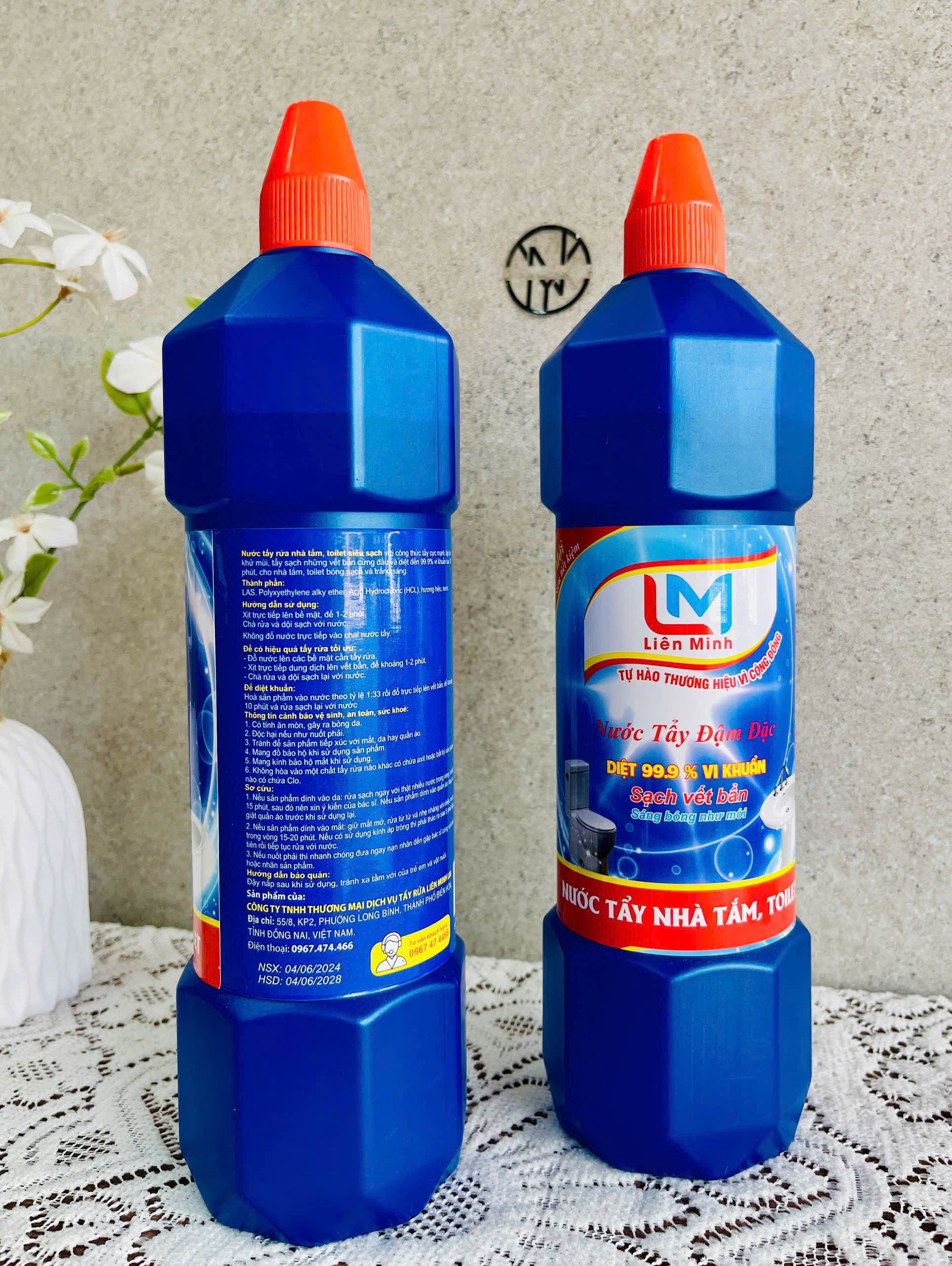 KM NƯỚC TẨY CẦU NHÀ TẮM CHÍNH HÃNG CTY LIÊN MINH (2) (thùng 12chai) '