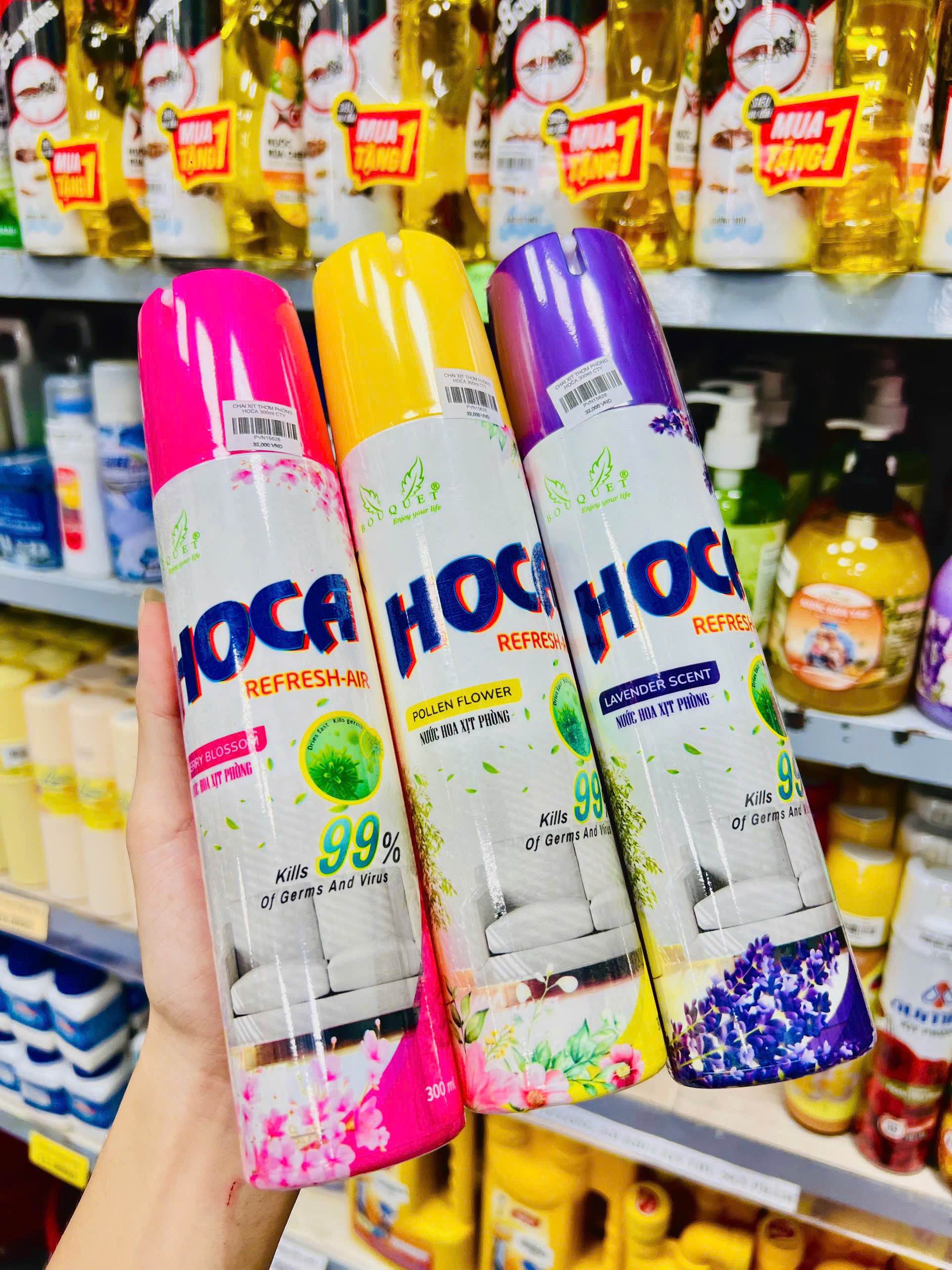 NƯỚC HOA XỊT THƠM PHÒNG, TOLET - HOCA, BOUQUET (3)