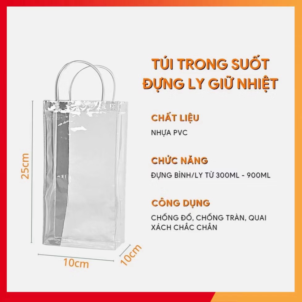 Túi Đựng Ly Giữ Nhiệt Trong Suốt (1)