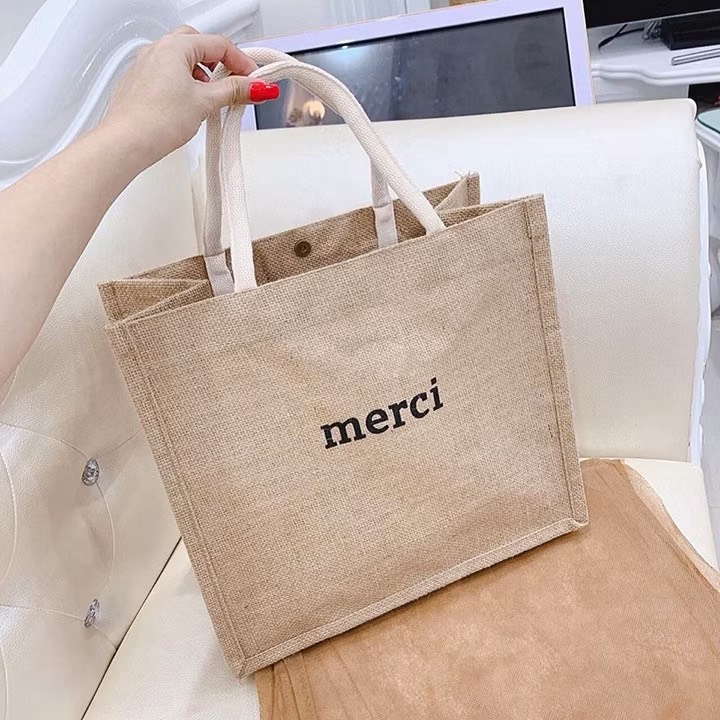 TÚI CỐI MERCI SIZE TO MÀU NÂU (2)