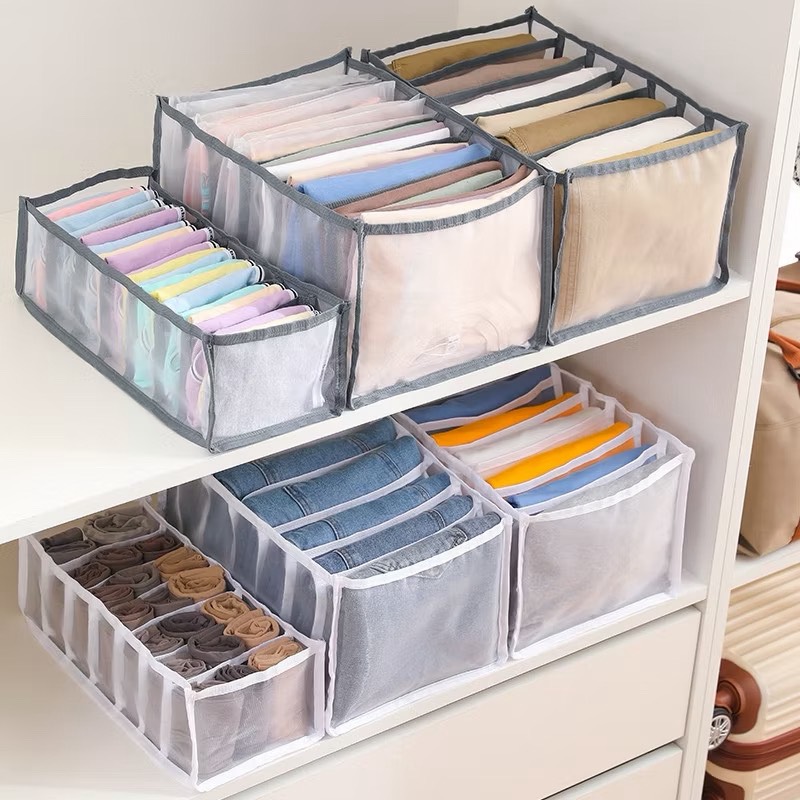 TÚI ĐỰNG ĐỒ LÓT 9 NGĂN 32x17x25cm (2)