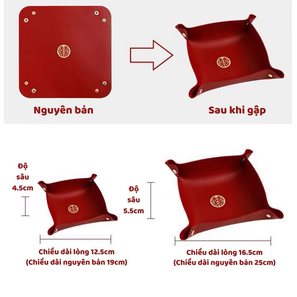Dĩa Da Đựng Bánh Mứt Hạt Dưa (Ko Ck)