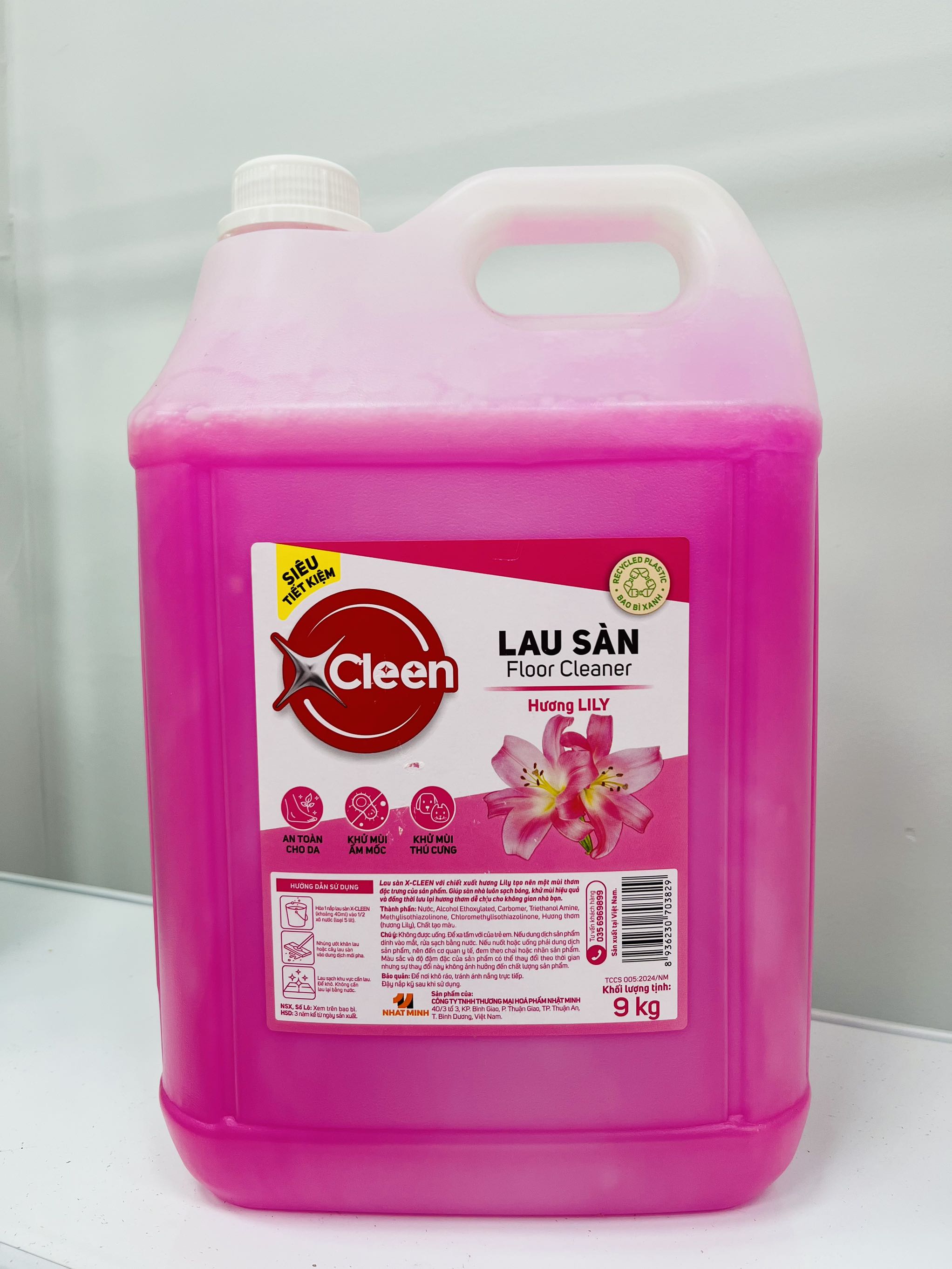 CAN NƯỚC LAU SÀN 9Kg CHÍNH HÃNG X-CLEEN