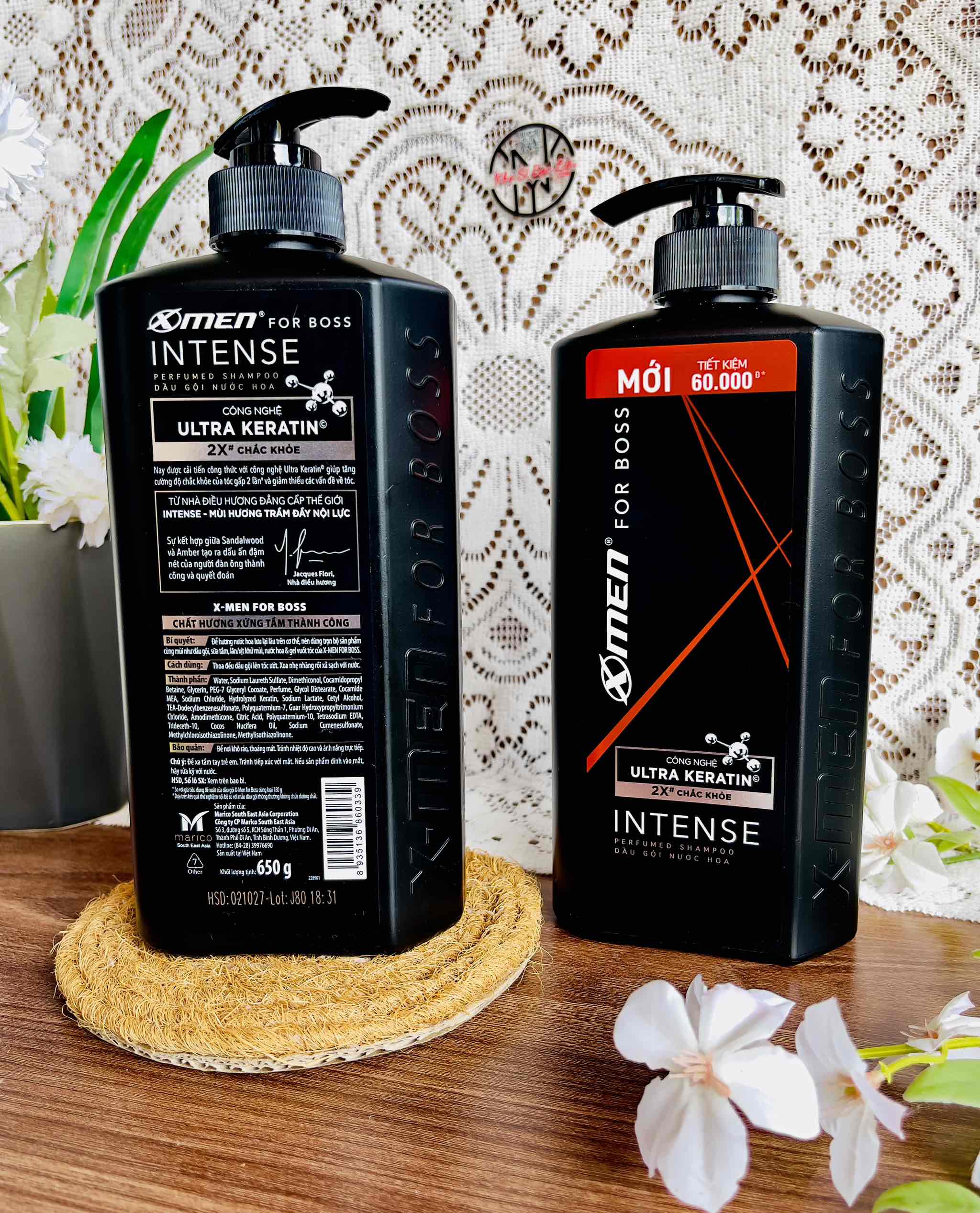 DẦU GỘI NƯỚC HOA X-MEN FOR BOSS 'INTENSE' 650g
