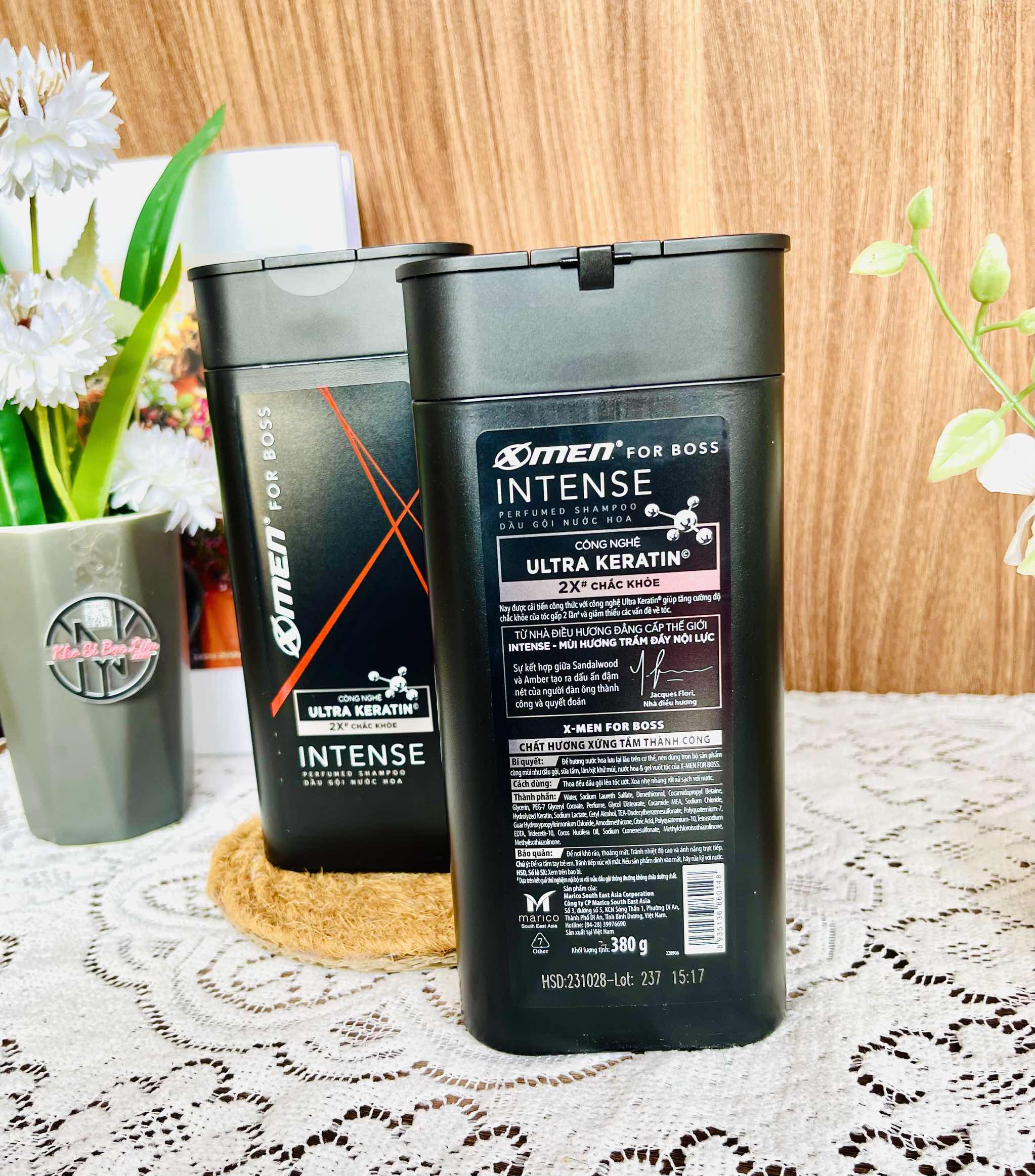 DẦU GỘI NƯỚC HOA X-MEN FOR BOSS 'INTENSE - LUXURY' 380g