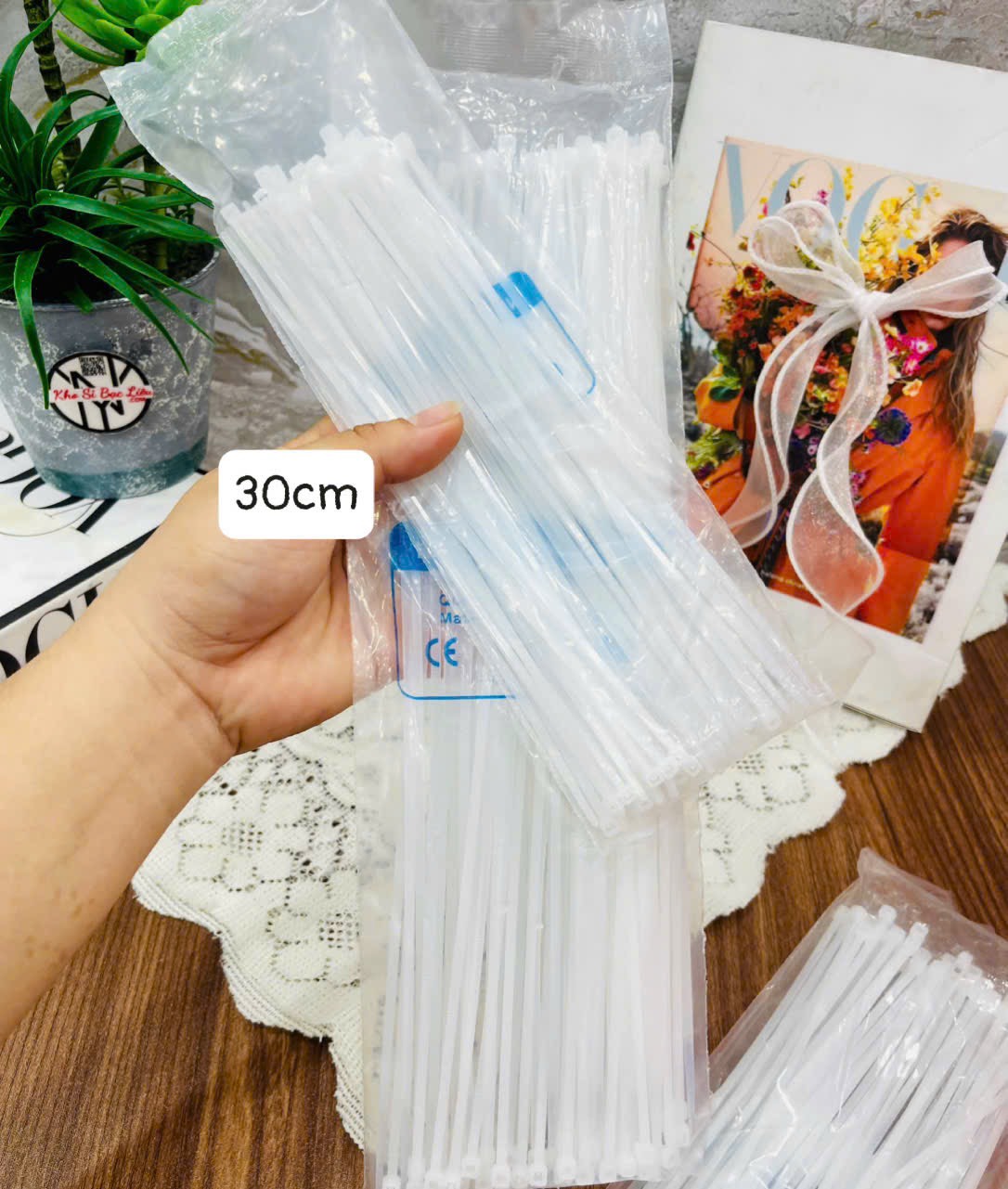 Dây Rút Trắng 70-80 Sợi 30cm (1)
