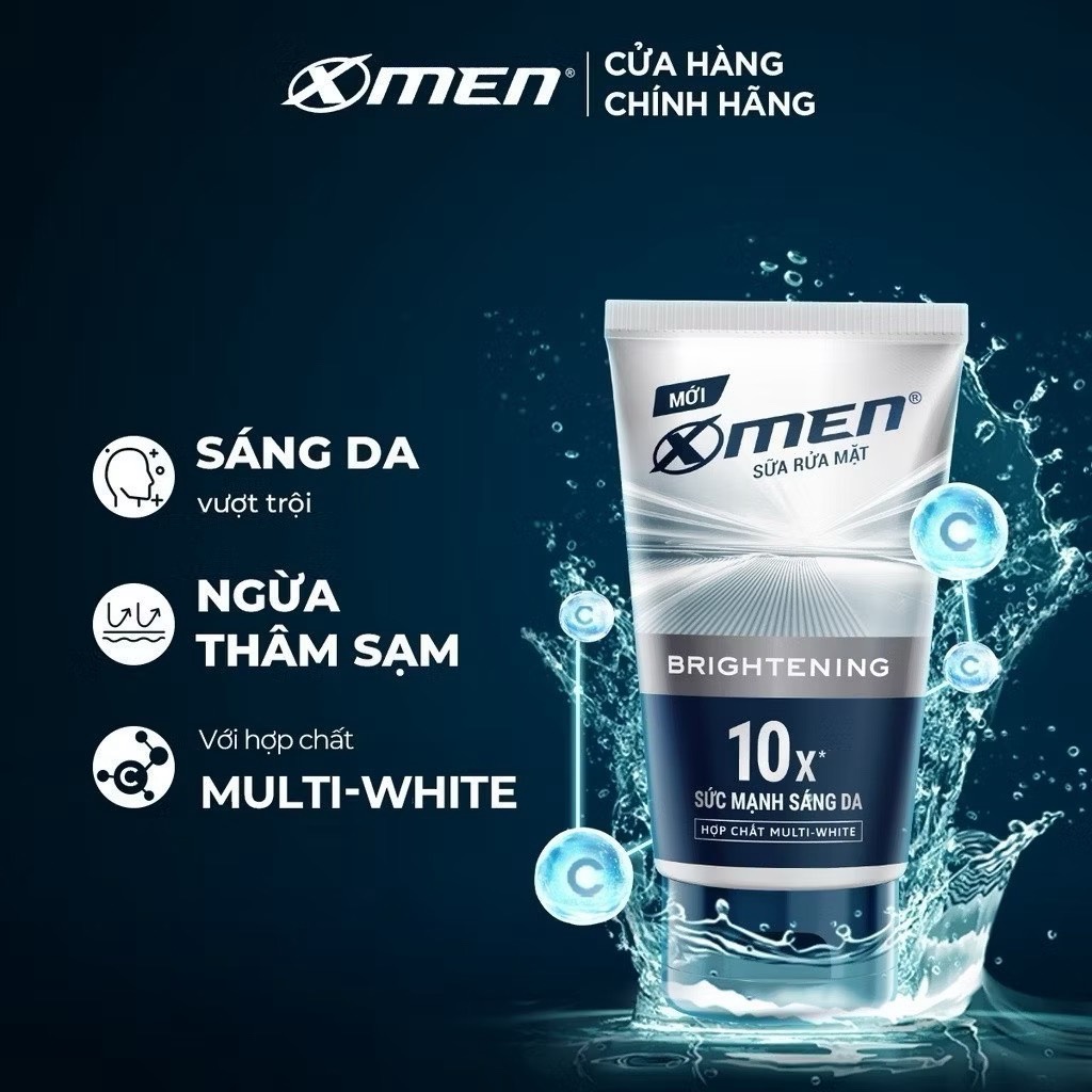SỮA RỬA MẶT XMEN BRIGHTENING 10X 100G (5)