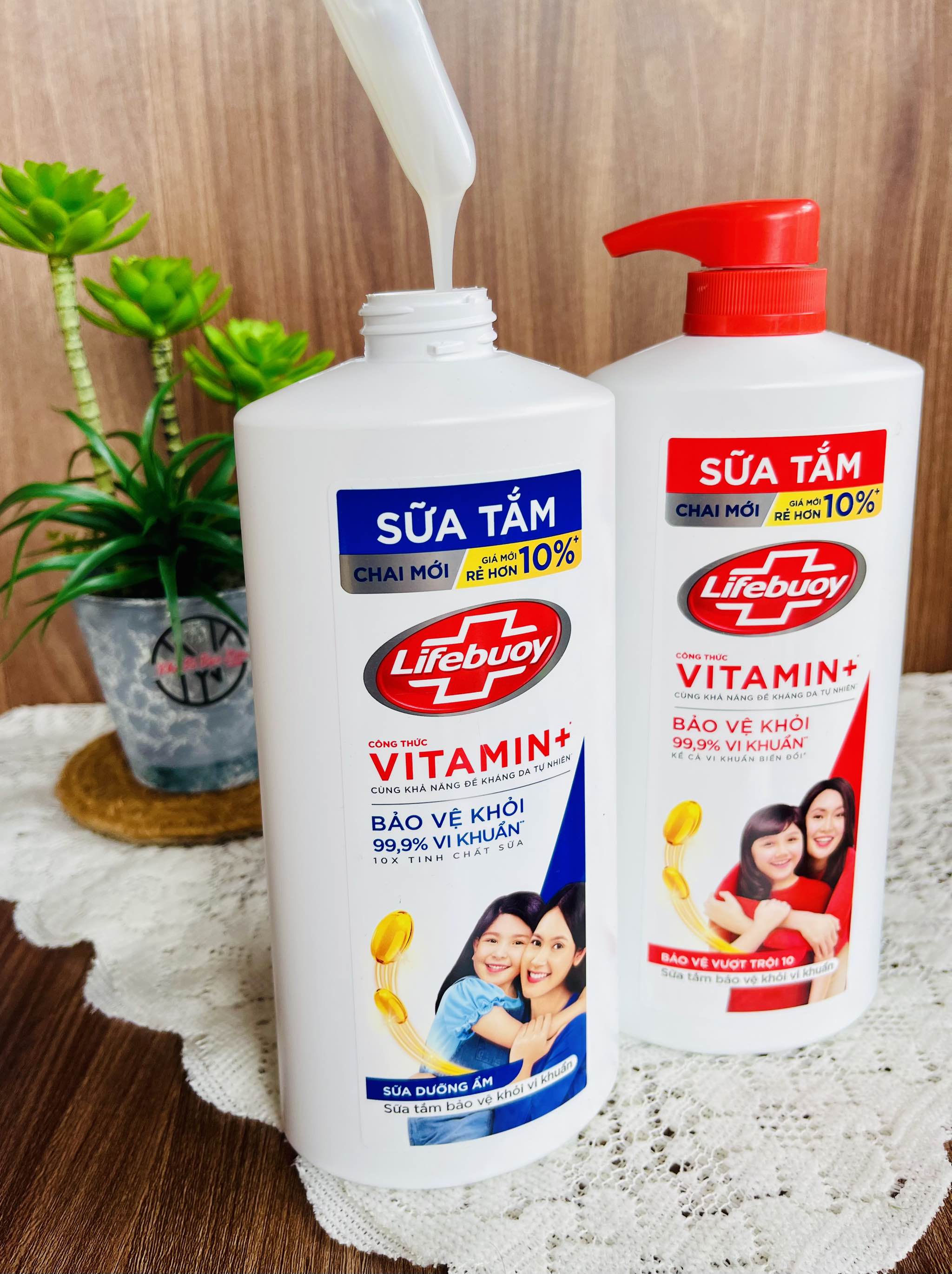 'KM SỮA TẮM LIFEBOY XANH ĐỎ 800g CHÍNH HÃNG ( KO ÁP DỤNG GIẢM 10% TTĐ) (4) '