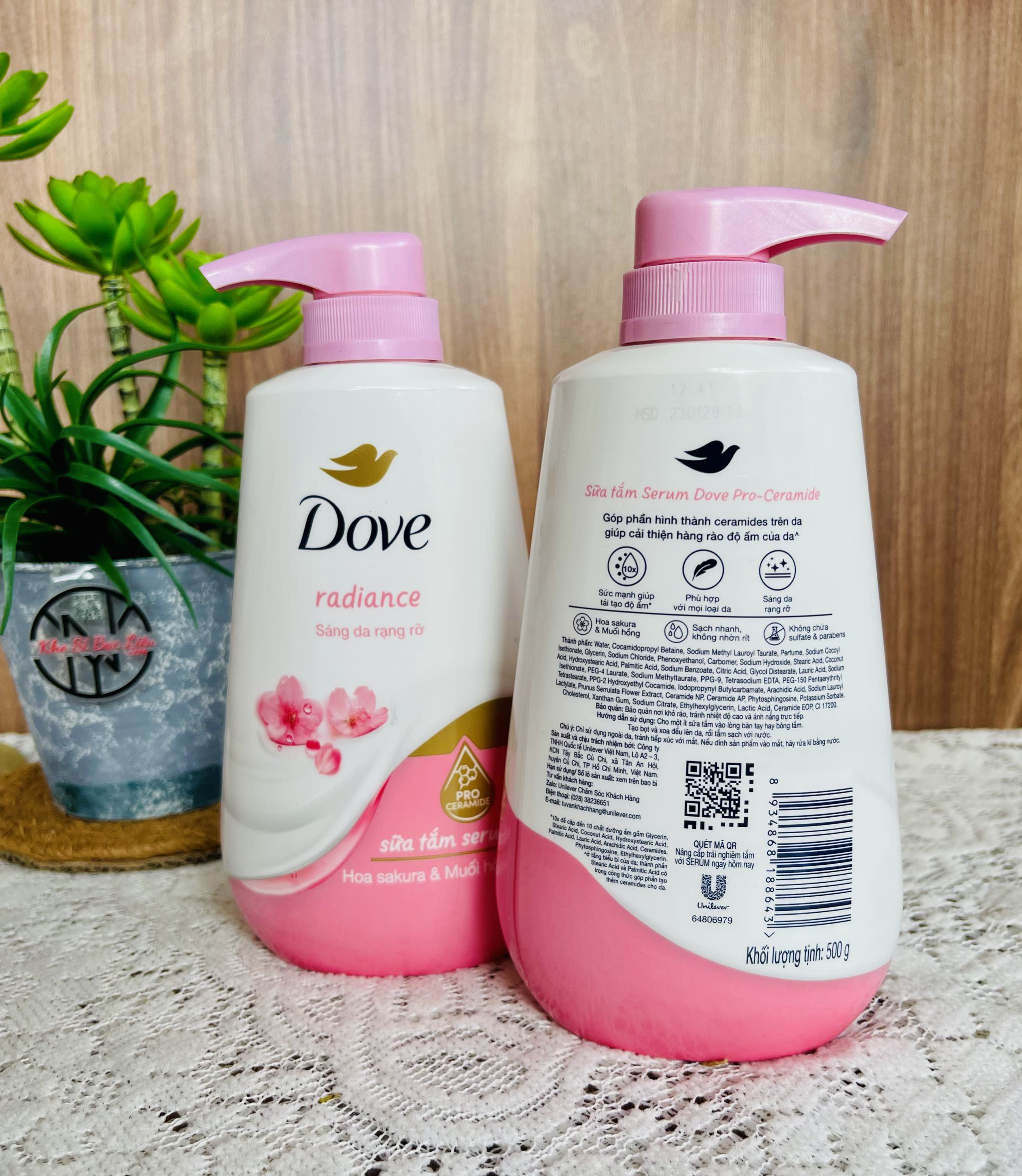 SỮA TẮM DOVE 500g MUỐI HỒNG