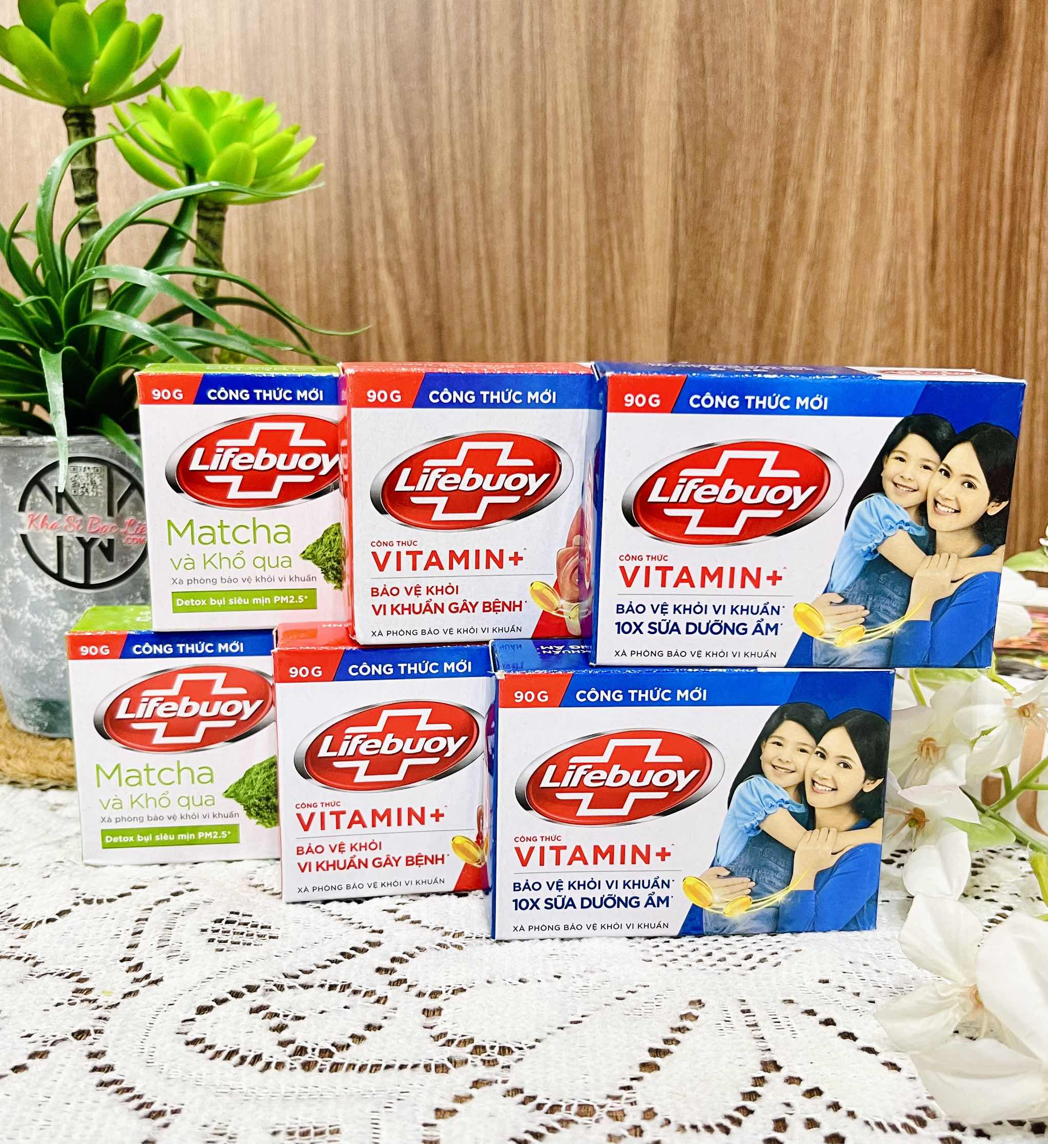 XÀ BÔNG LIFEBUOY 90G XANH ĐỎ (1) '