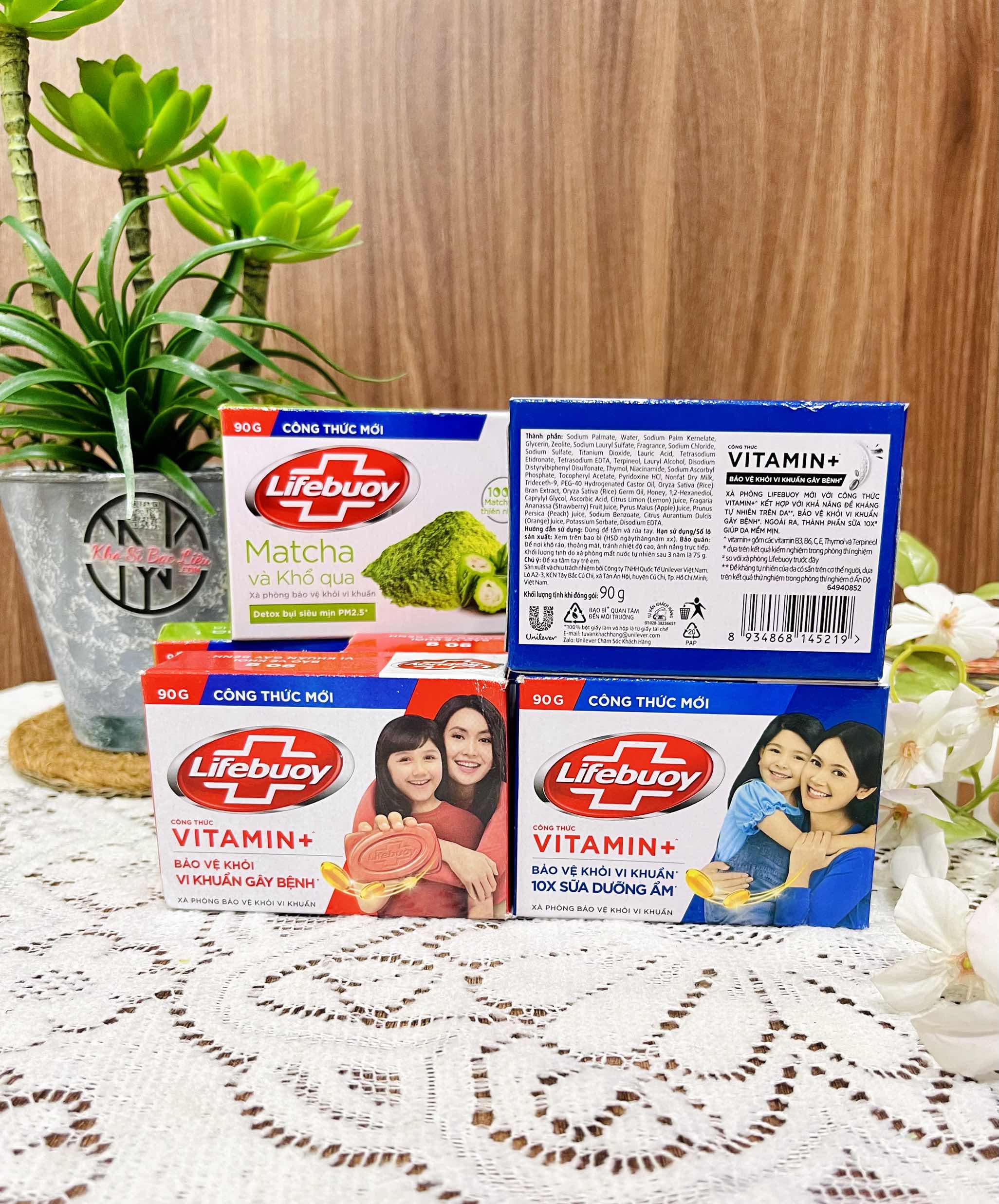 XÀ BÔNG LIFEBUOY 90G XANH ĐỎ (1) '