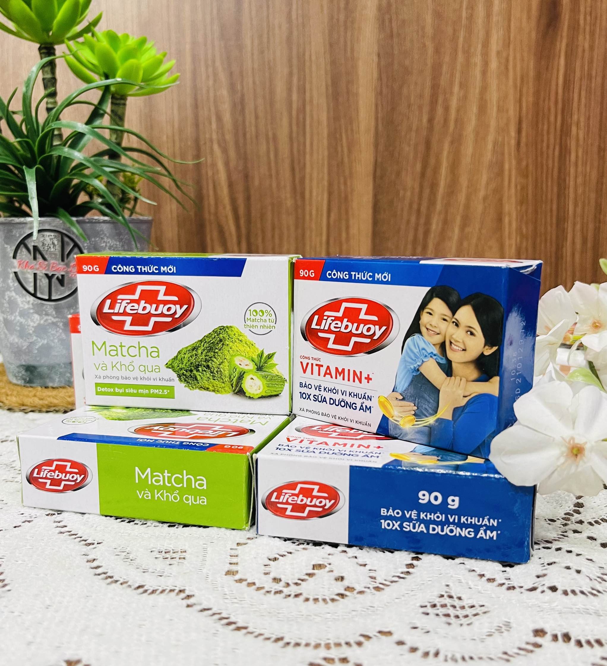 XÀ BÔNG LIFEBUOY 90G XANH ĐỎ (1) '