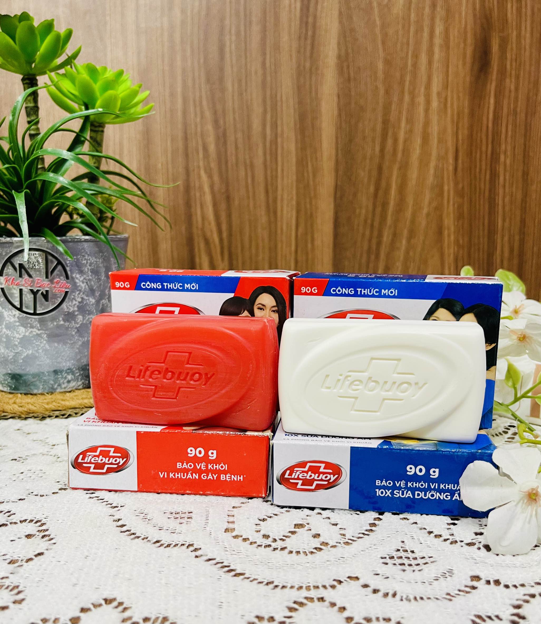 XÀ BÔNG LIFEBUOY 90G XANH ĐỎ (1) '