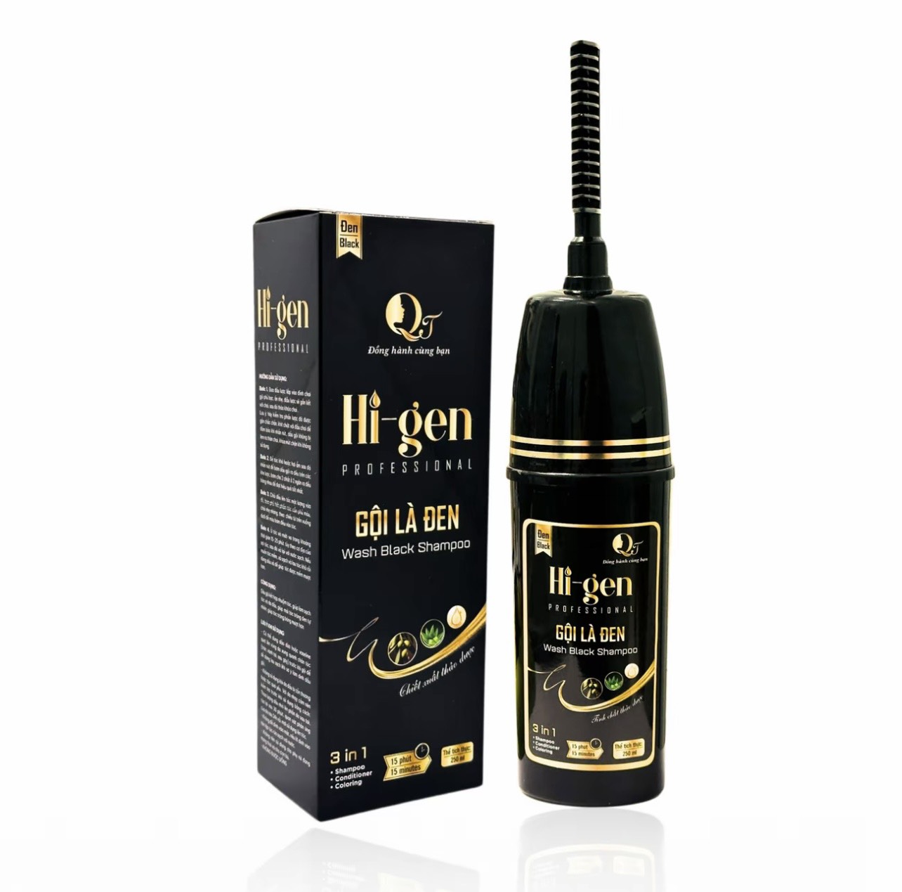 CHAI GỘI LÀ ĐEN TÓC HƯƠNG NƯỚC HOA CÓ LƯỢC CTY TORI 250ml