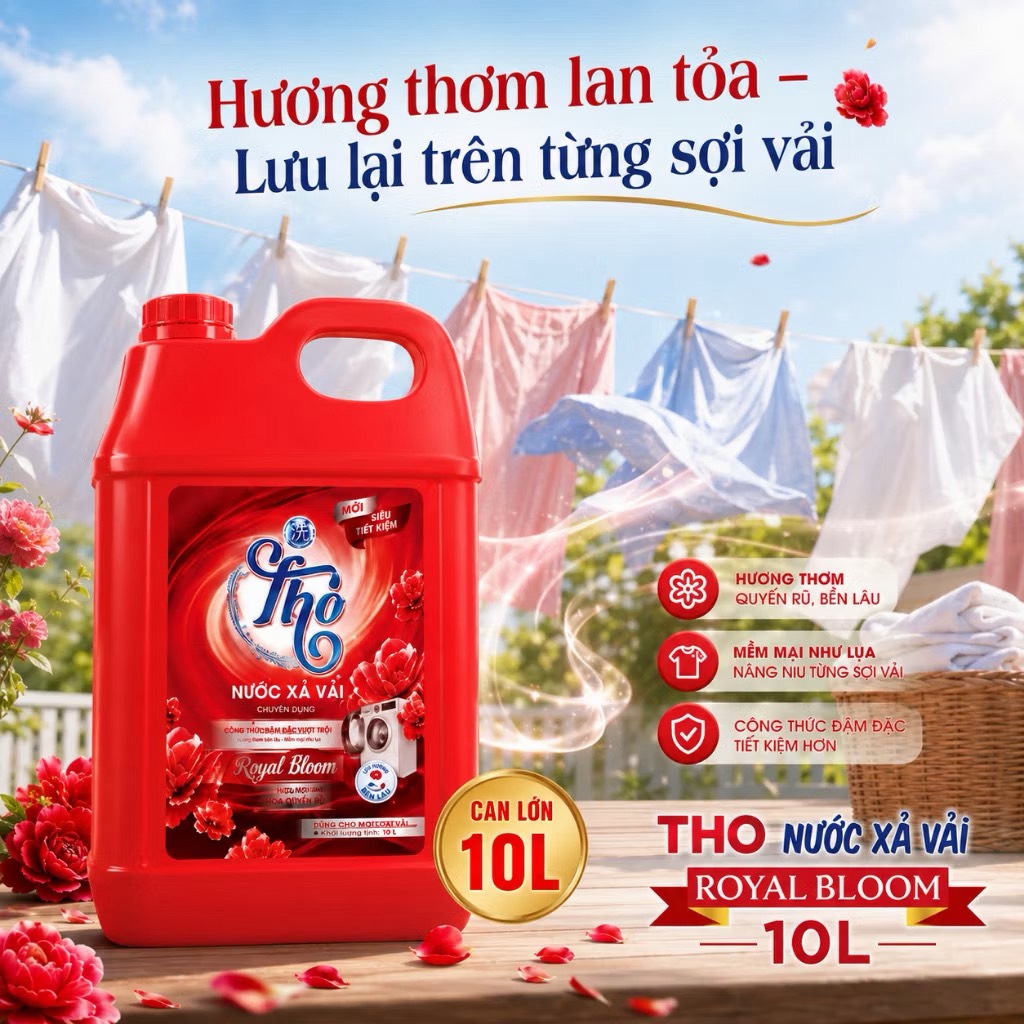 CAN NƯỚC GIẶT XẢ THO SIÊU TIẾT KIỆM 10L (10) (thùng 2 can)