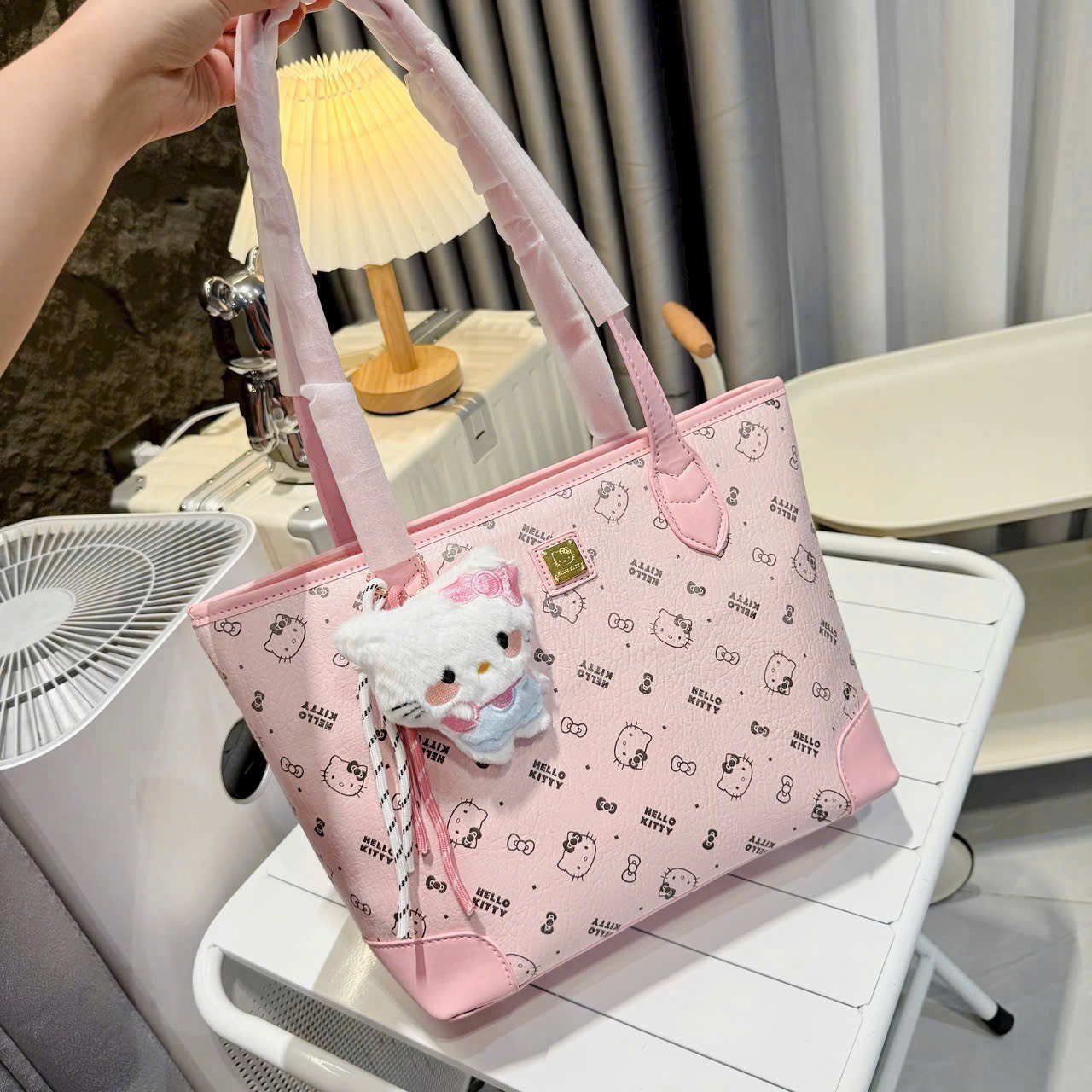 TÚI CÔNG SỞ KITTY ĐÁY CỨNG (10)