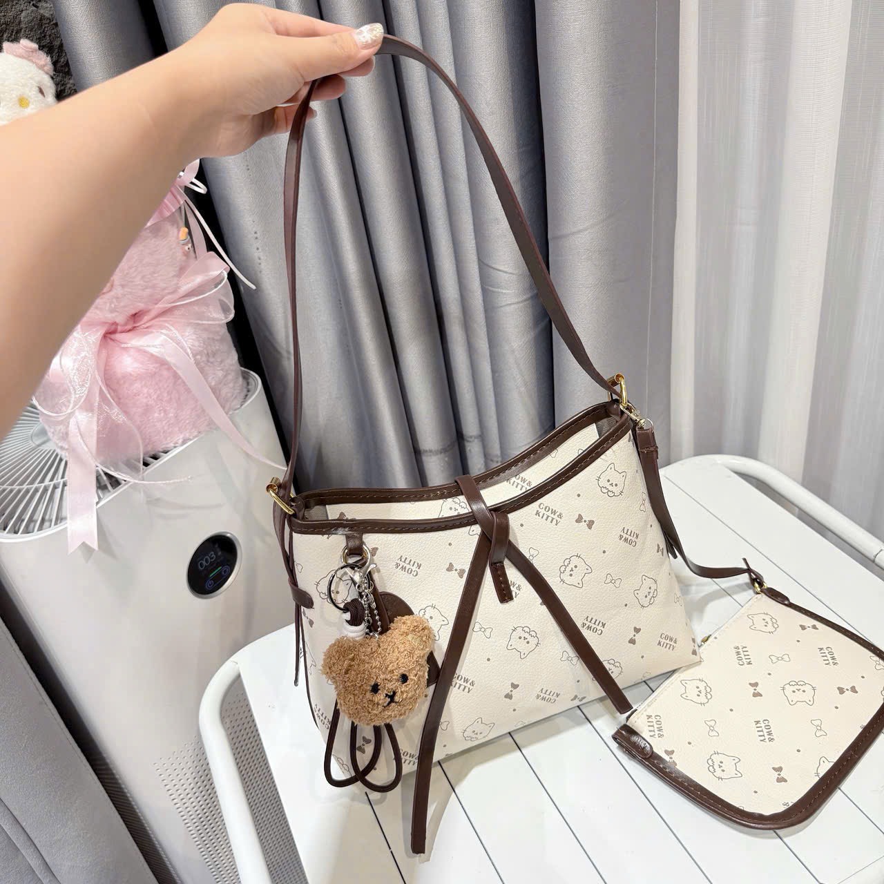 TÚI KITTY KÈM VÍ KÈM GẤU (10)