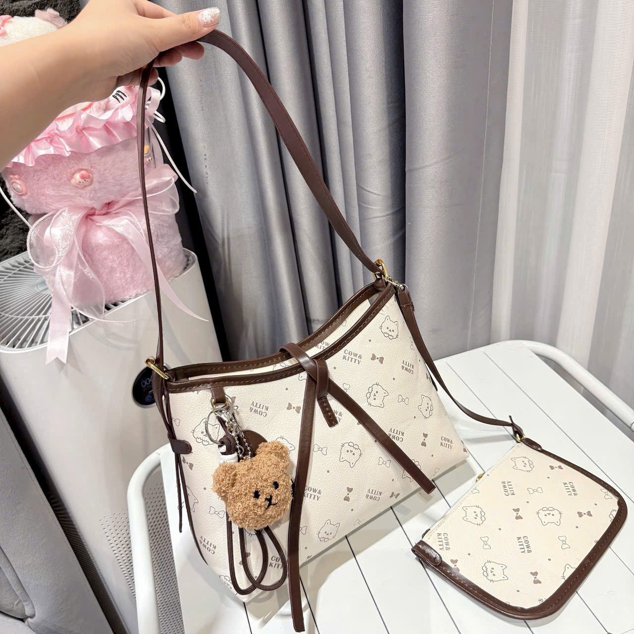 TÚI KITTY KÈM VÍ KÈM GẤU (10)